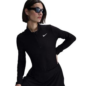 Nike Women's Tour Dri-FIT ADV 1/2 Zip Golf Top - Black