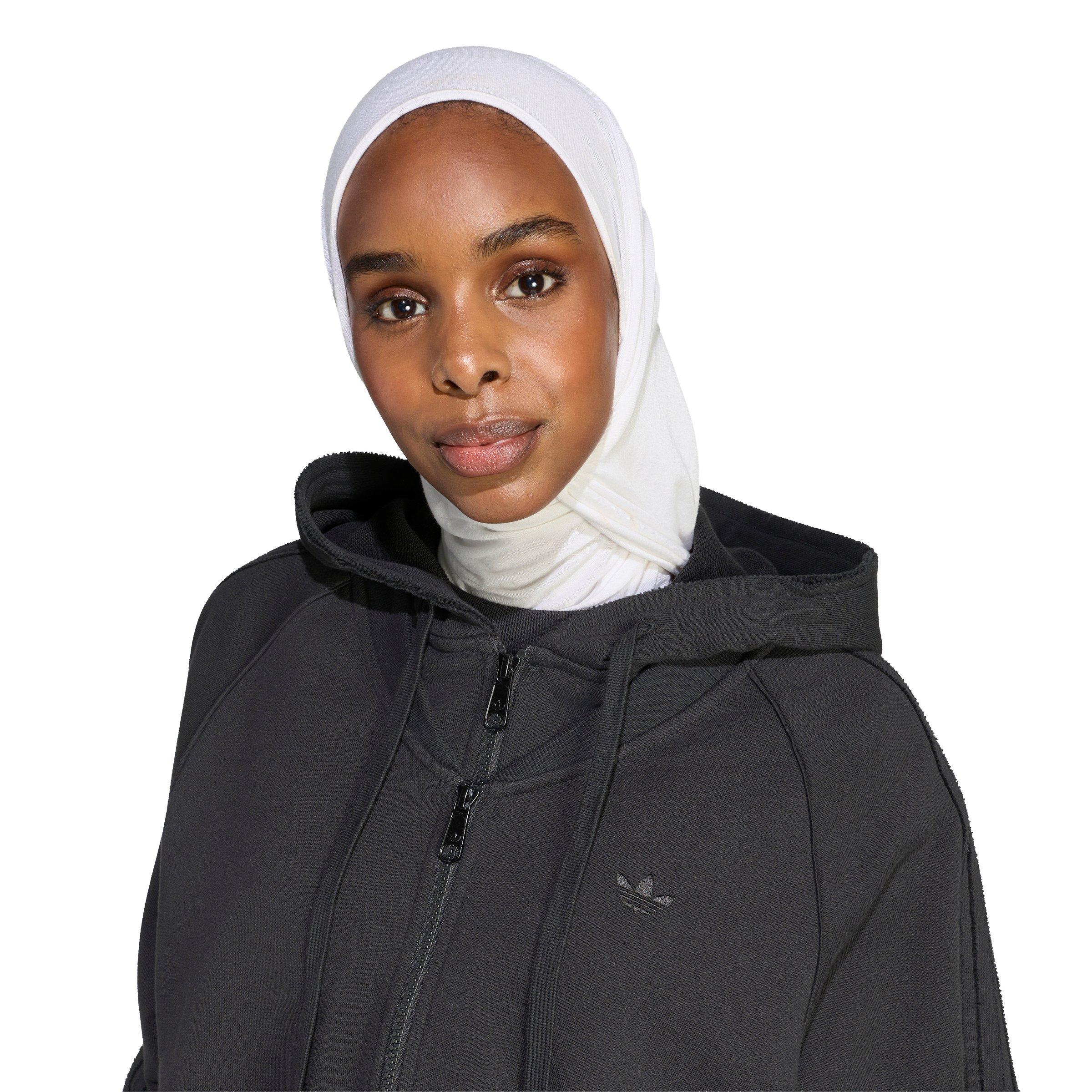 adidas Originals Women's Superstar Double Front Hooded Jacket - Black - BLACK