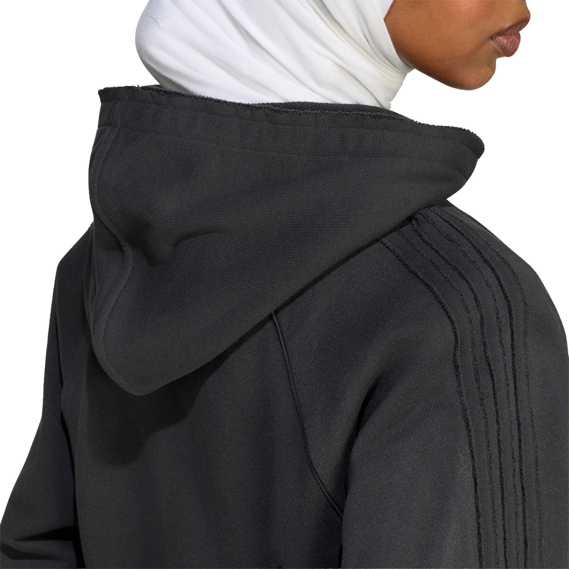 adidas Originals Women's Superstar Double Front Hooded Jacket - Black - BLACK