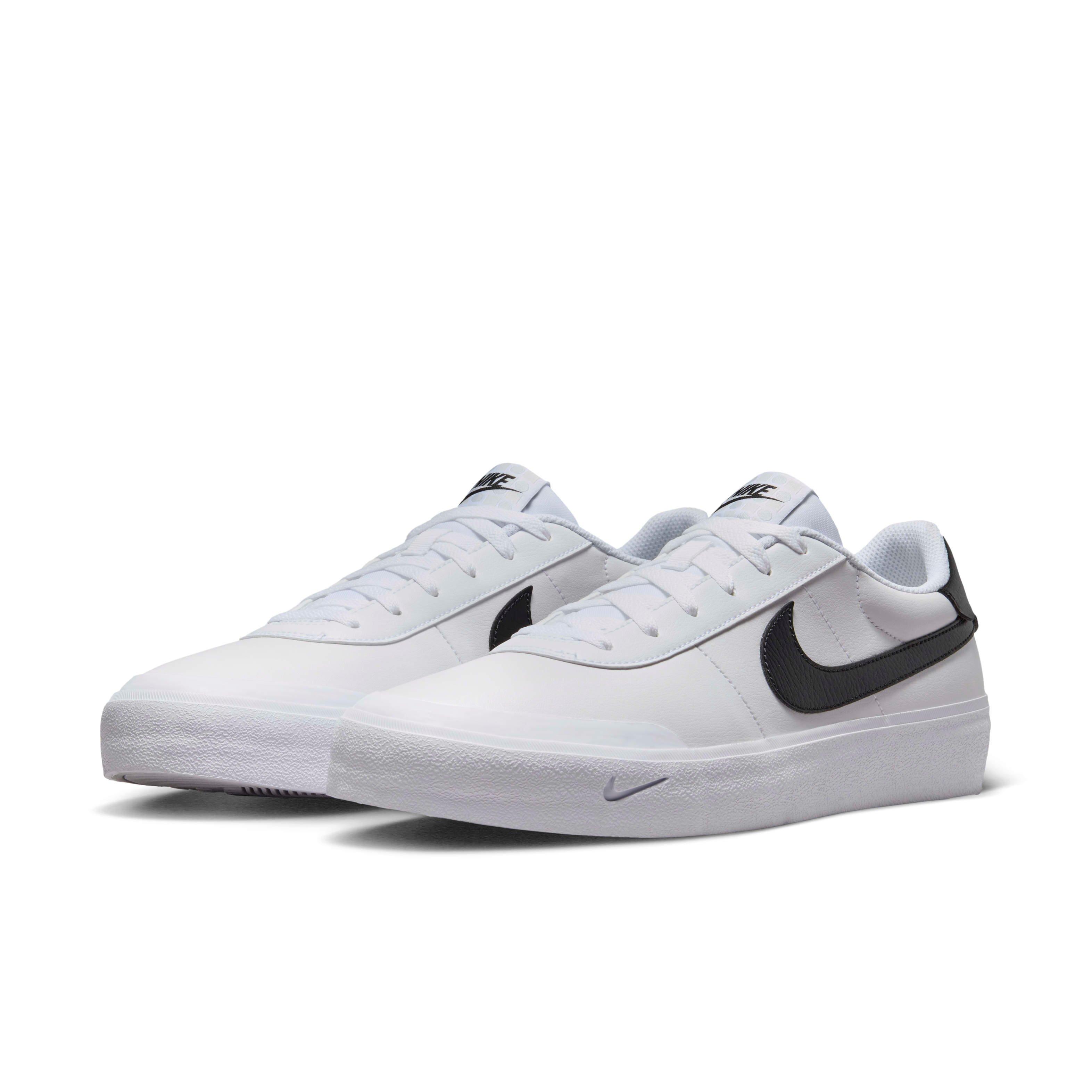 Nike Court Shot "White/Black" Men's Shoe - WHITE/BLACK Thumbnail View 3