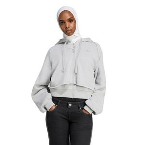 adidas Originals Women's Superstar Double Front Hooded Jacket - Dk Grey - DK GREY