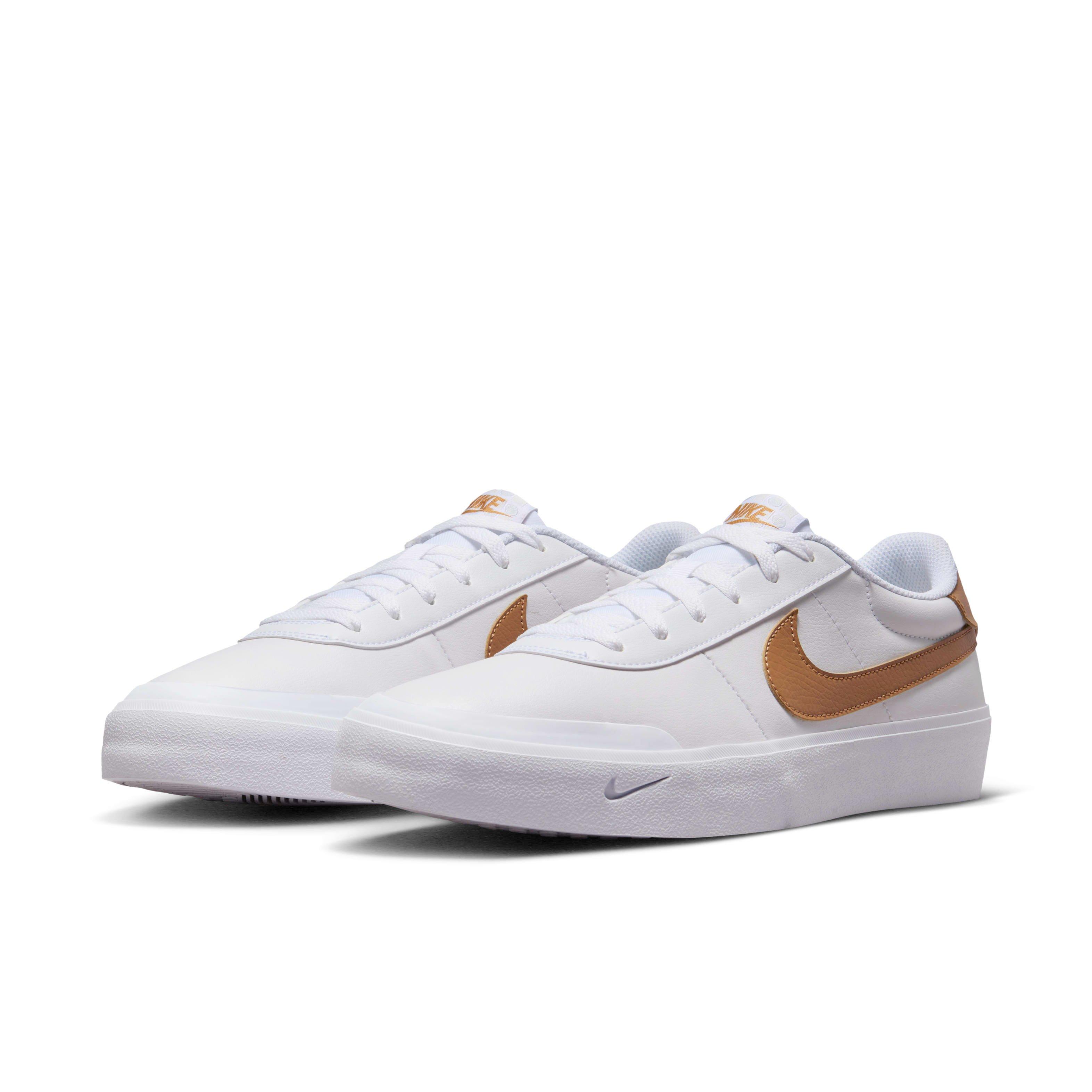Nike Court Shot "White/Flax" Men's Shoe - WHITE/FLAX Thumbnail View 3