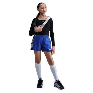 Nike Big Girls' Sportswear Woven Shorts - Blue