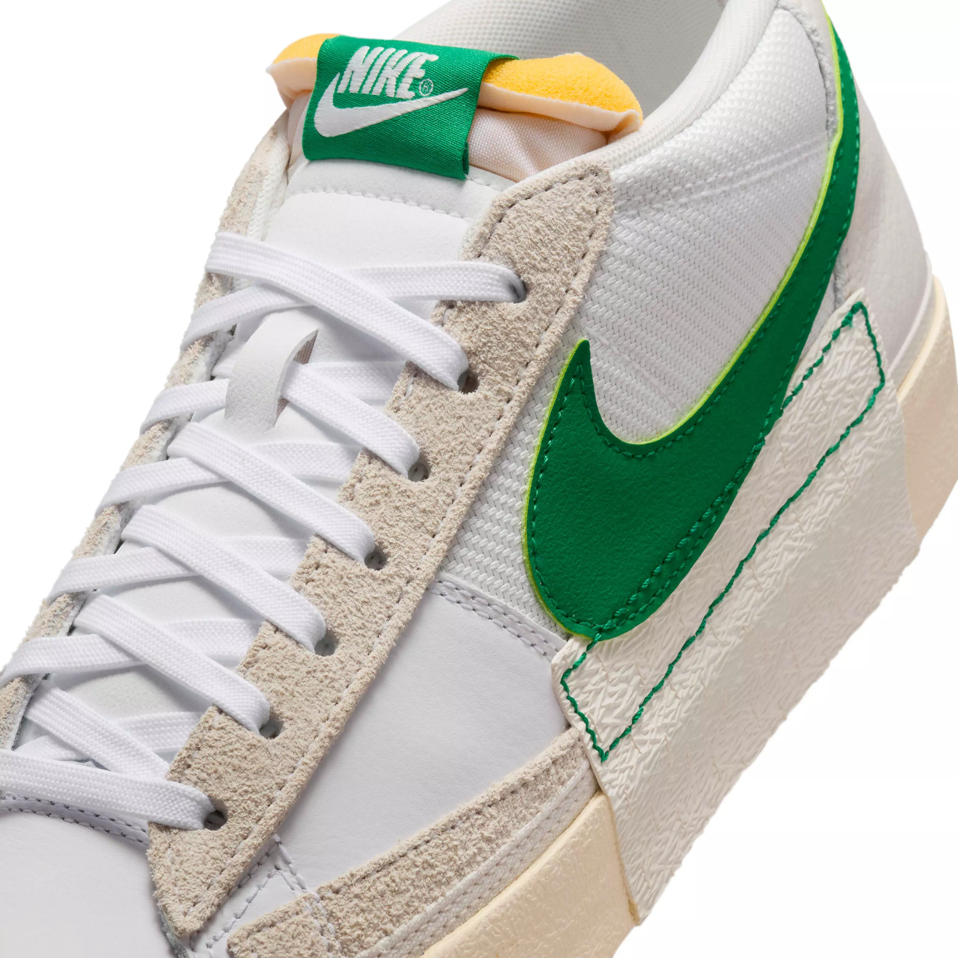 Nike Blazer Low Pro Club "Summit White/White/Phantom/Malachite" Men's Shoe - WHITE/WHITE/PHANTOM/MALACHITE