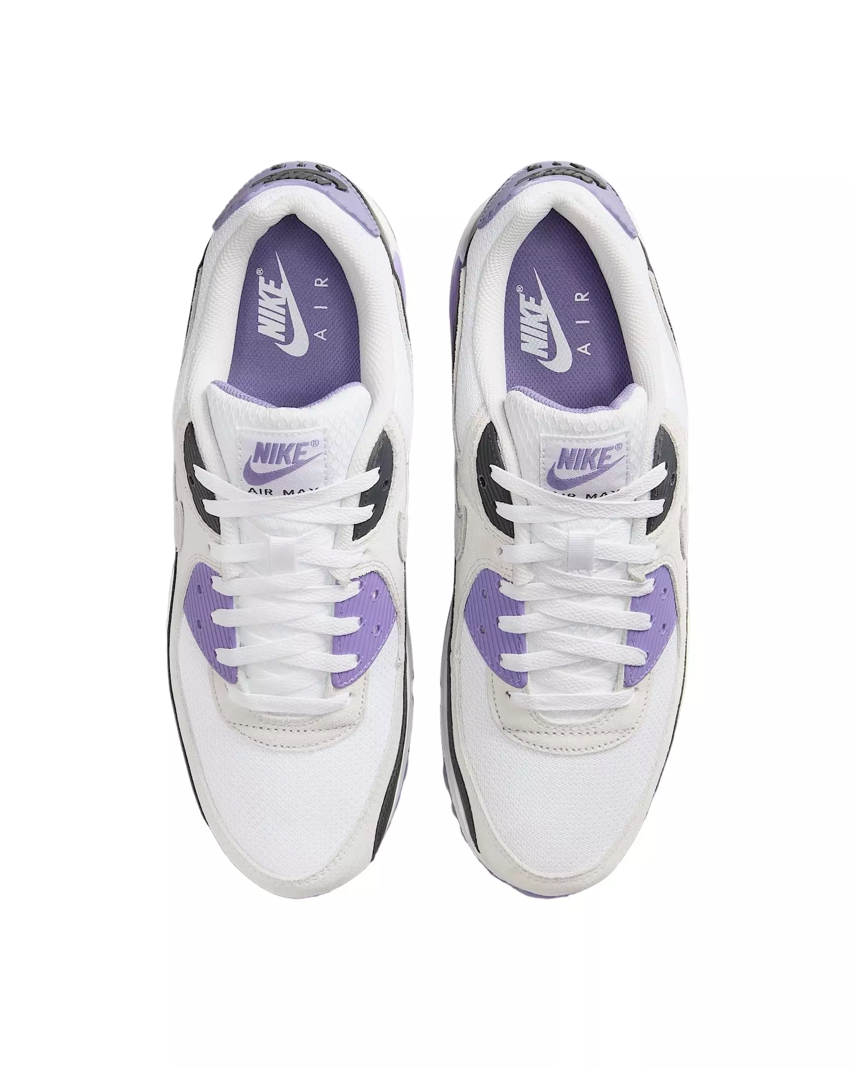 Nike Air Max 90 "White/Dusty Amethyst/Photon Dust/Light Smoke Grey" Men's Shoe - WHITE/AMETHYST/PHOTON/LT GREY