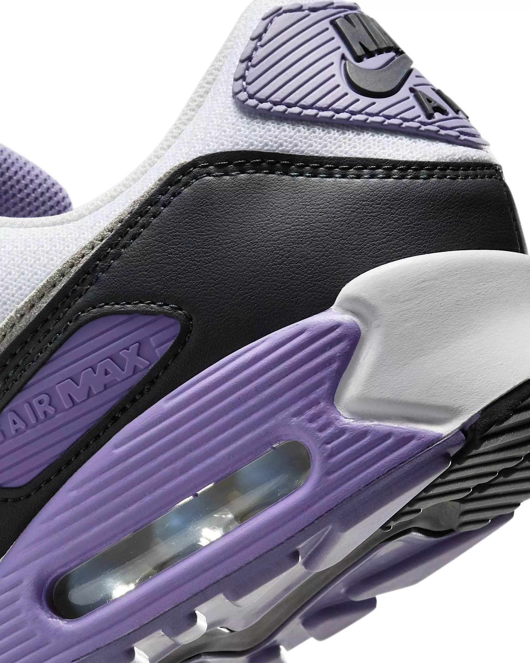 Nike Air Max 90 "White/Dusty Amethyst/Photon Dust/Light Smoke Grey" Men's Shoe - WHITE/AMETHYST/PHOTON/LT GREY