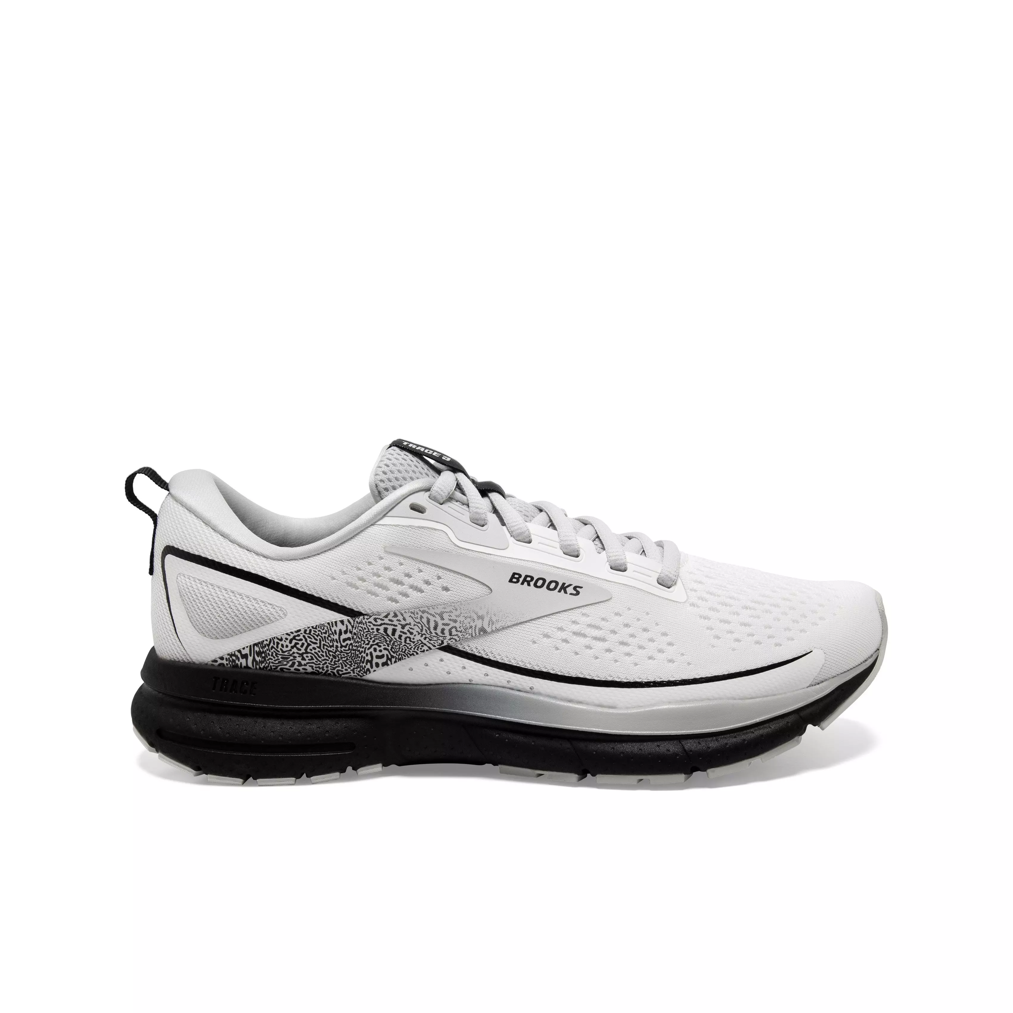 Brooks Trace 3 "White/Oyster/Black" Women's Wide Running Shoe - WHITE/OYSTER/BLACK