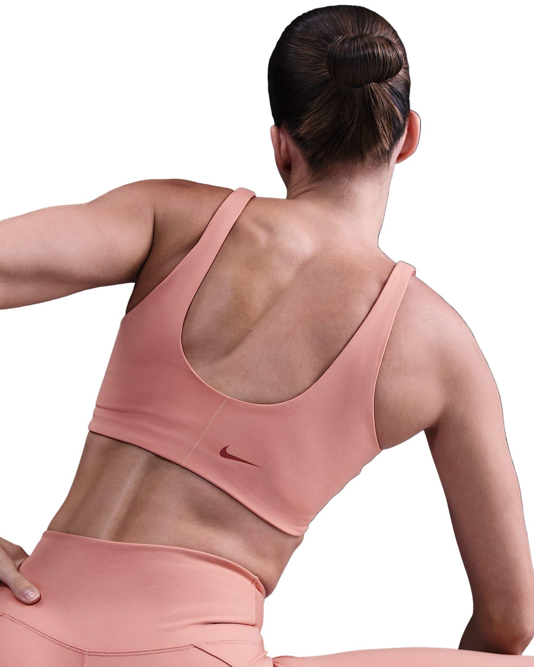 Nike Women's One Padded Sports Bra - Pink - PINK Thumbnail View 2