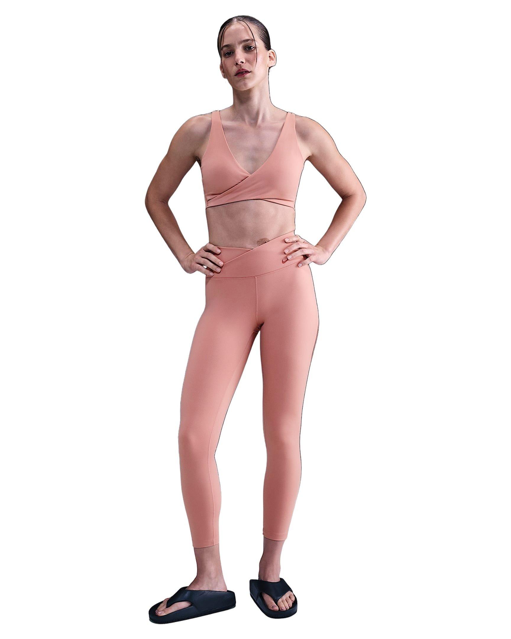 Nike Women's One Padded Sports Bra - Pink - PINK Thumbnail View 4