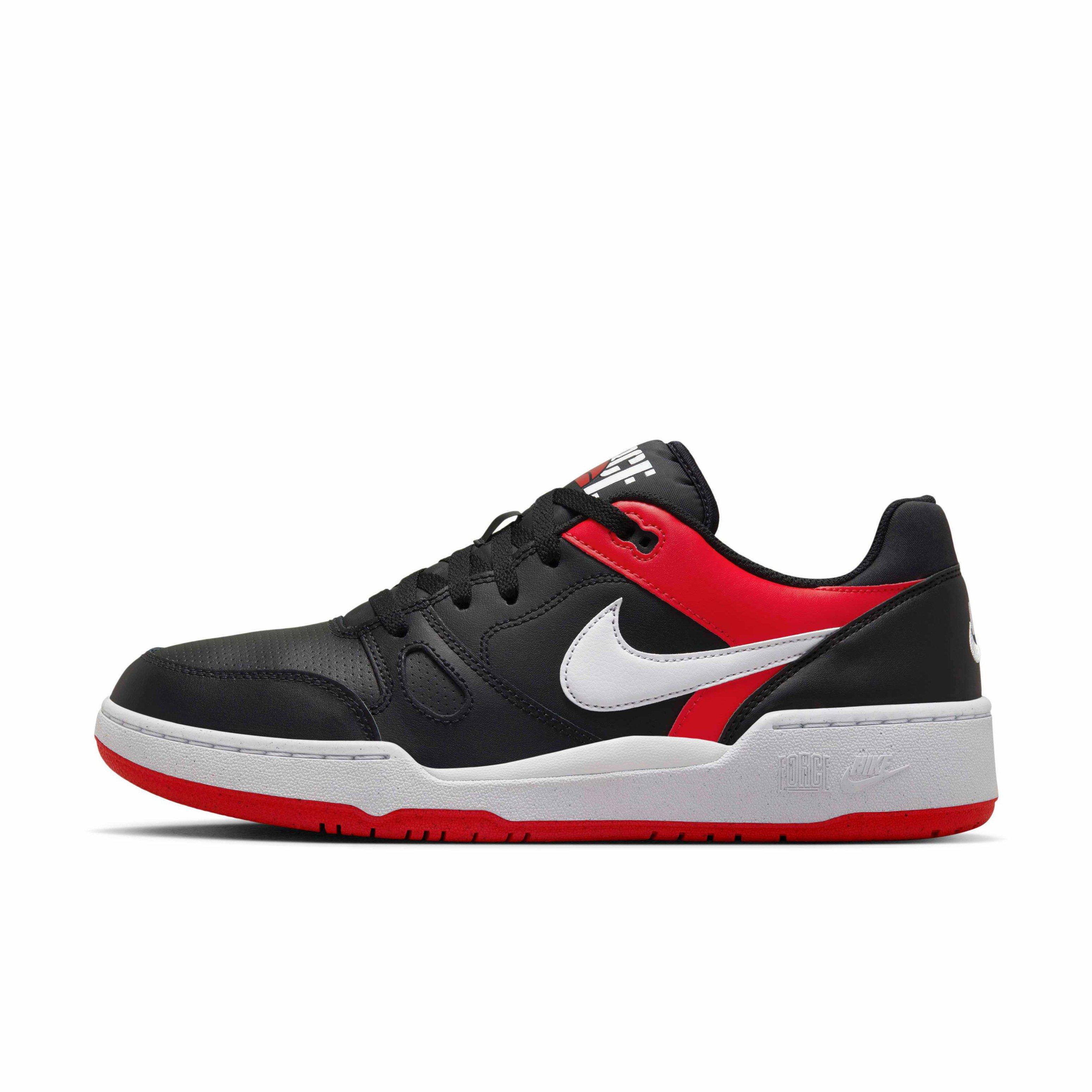 Nike Full Force Low "Black/University Red/White" Men's Shoe - BLACK/RED/WHITE Thumbnail View 2