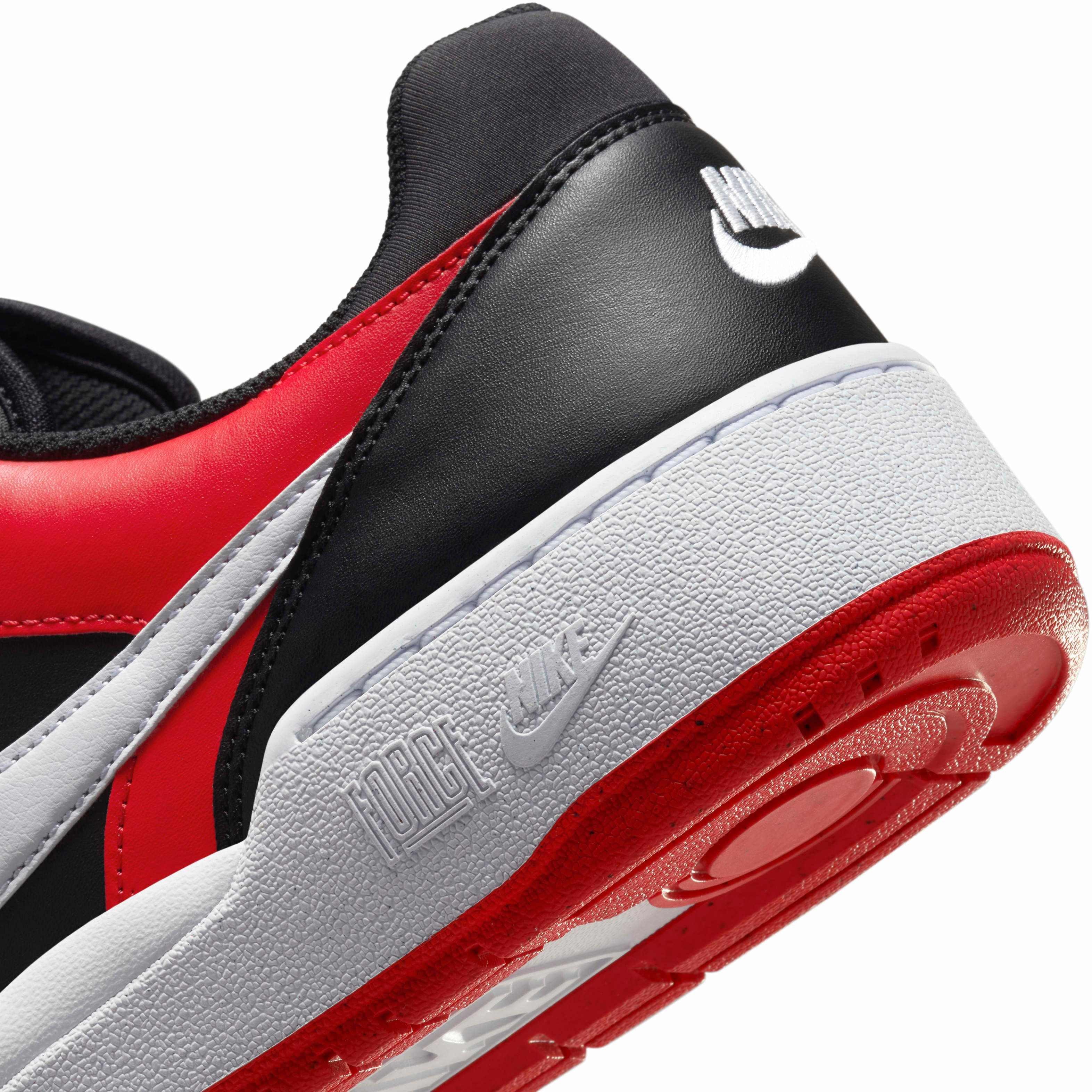 Nike Full Force Low "Black/University Red/White" Men's Shoe - BLACK/RED/WHITE Thumbnail View 8