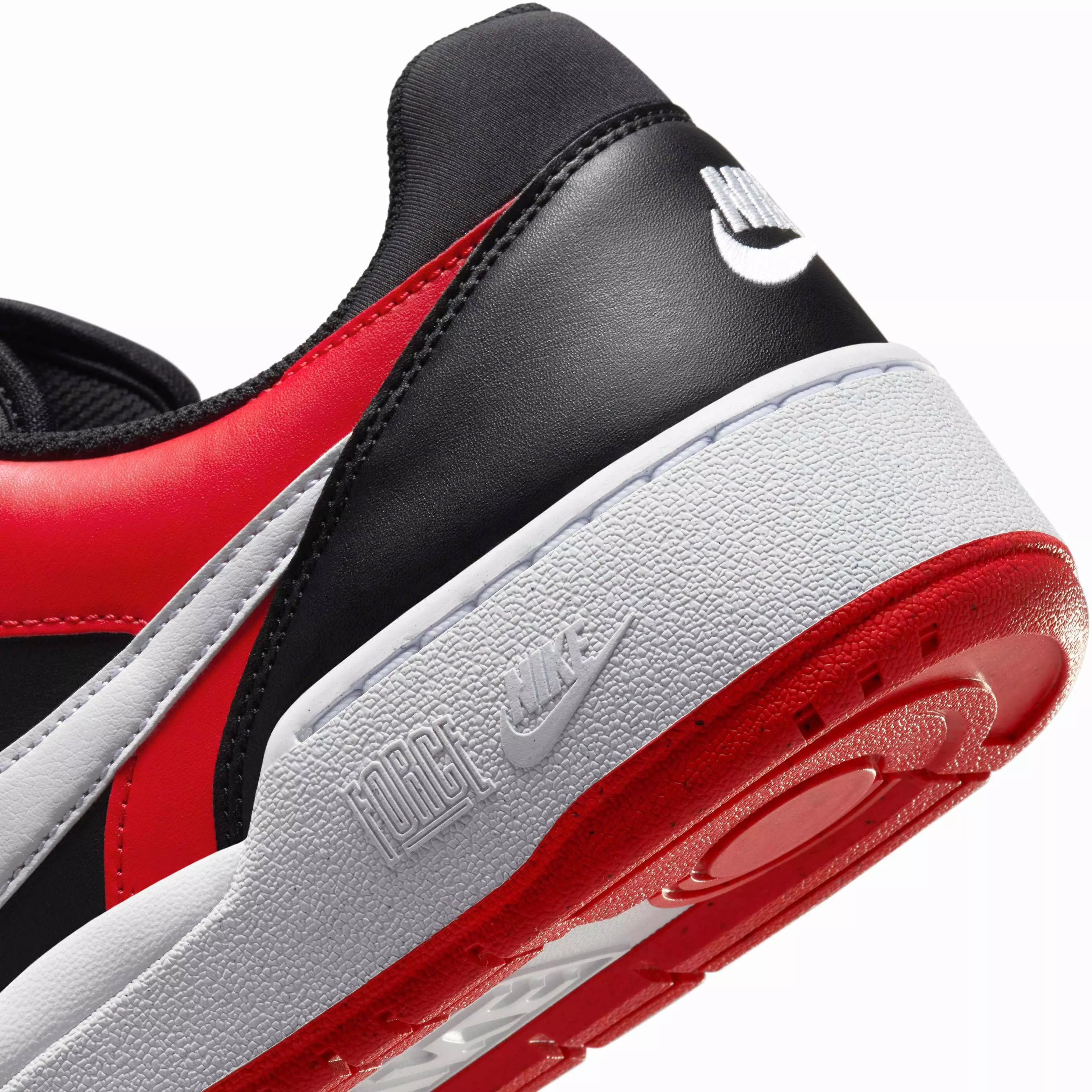 Nike Full Force Low "Black/University Red/White" Men's Shoe - BLACK/RED/WHITE