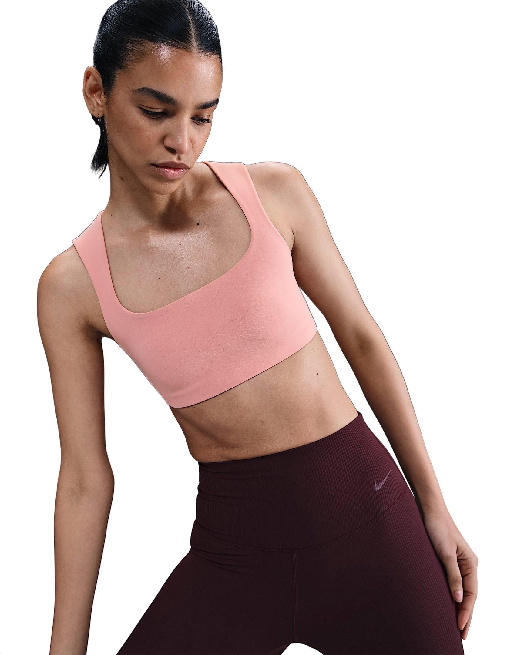 Nike Women's Zenvy Light-Support Lightly Lined Sports Bra - Pink - PINK Thumbnail View 1