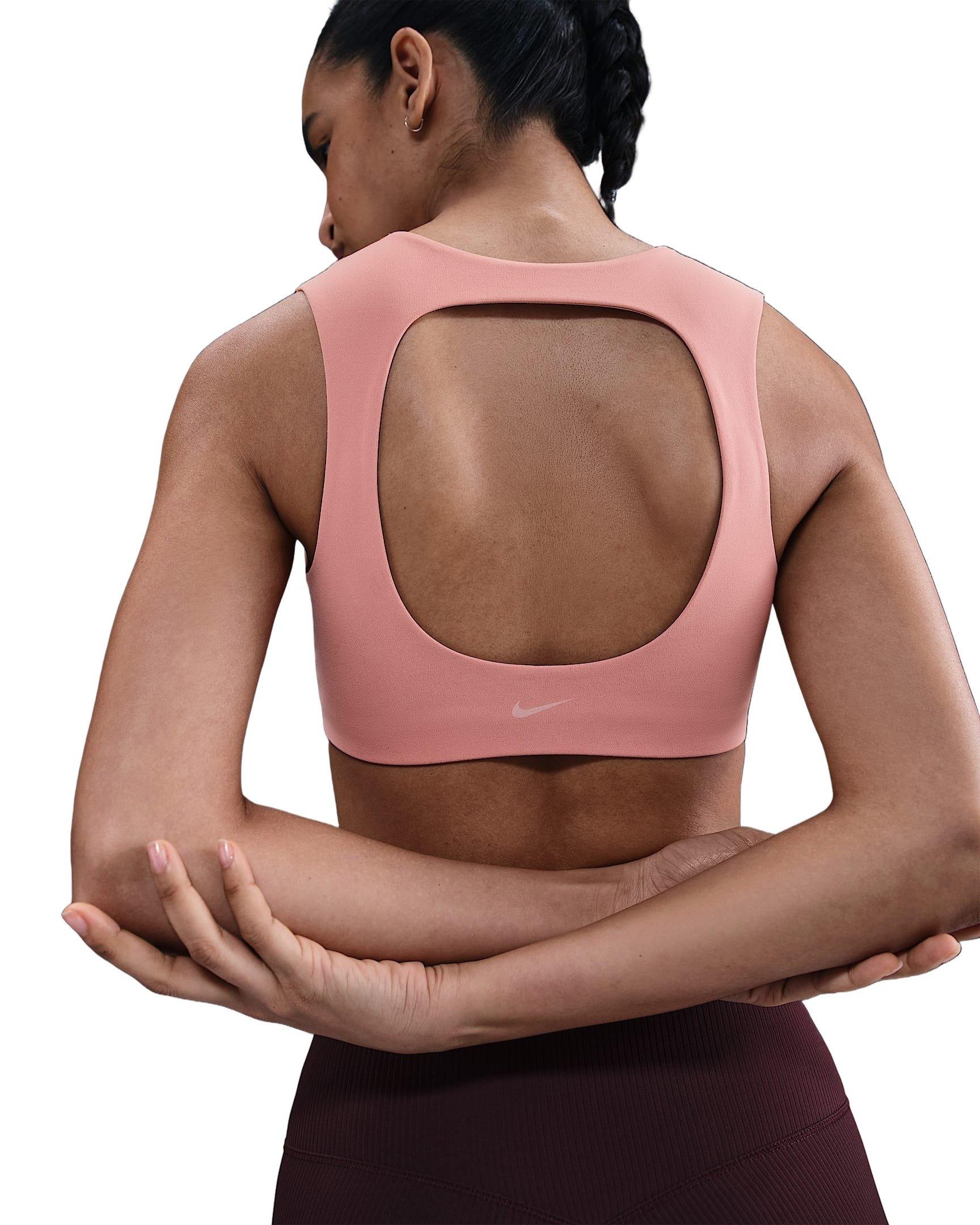 Nike Women's Zenvy Light-Support Lightly Lined Sports Bra - Pink - PINK Thumbnail View 2