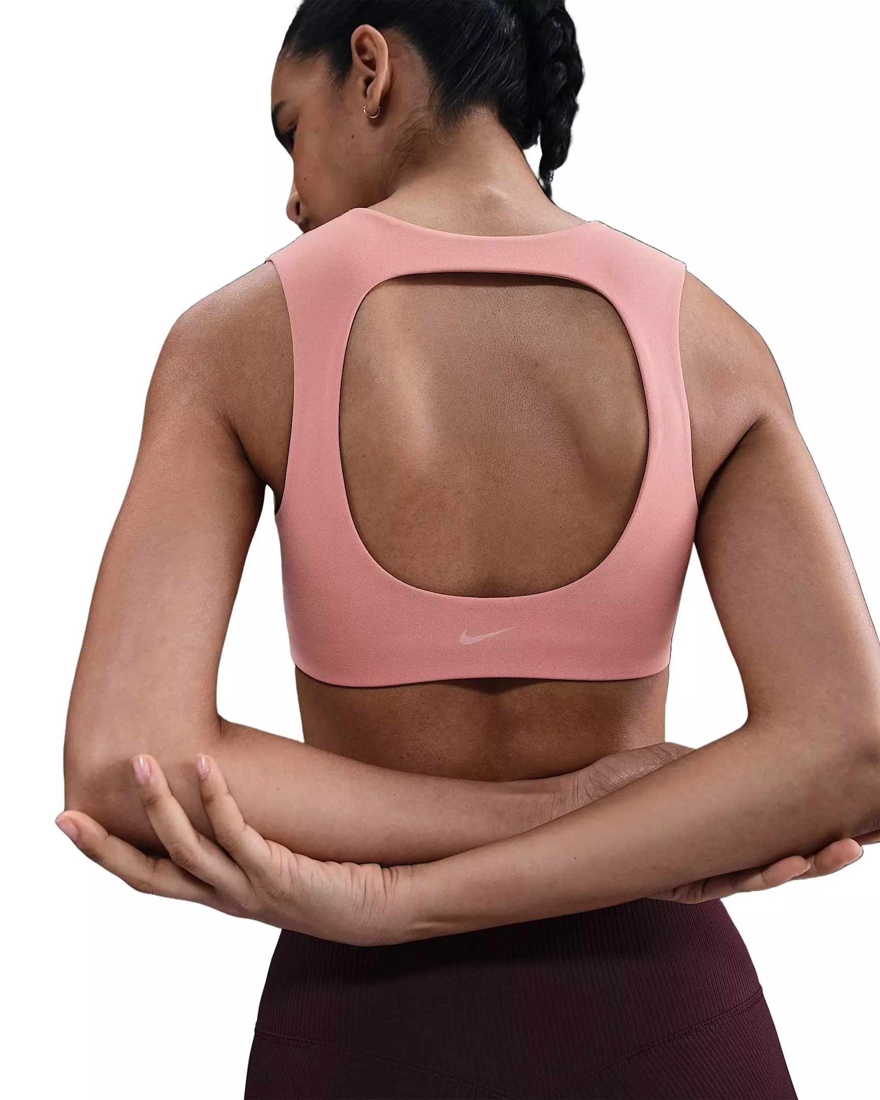 Nike Women's Zenvy Light-Support Lightly Lined Sports Bra - Pink - PINK