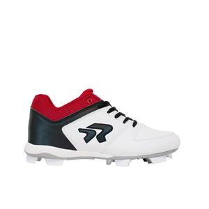 RIP-IT Ringor Flite "White/Red/Black" Women's Softball Cleat