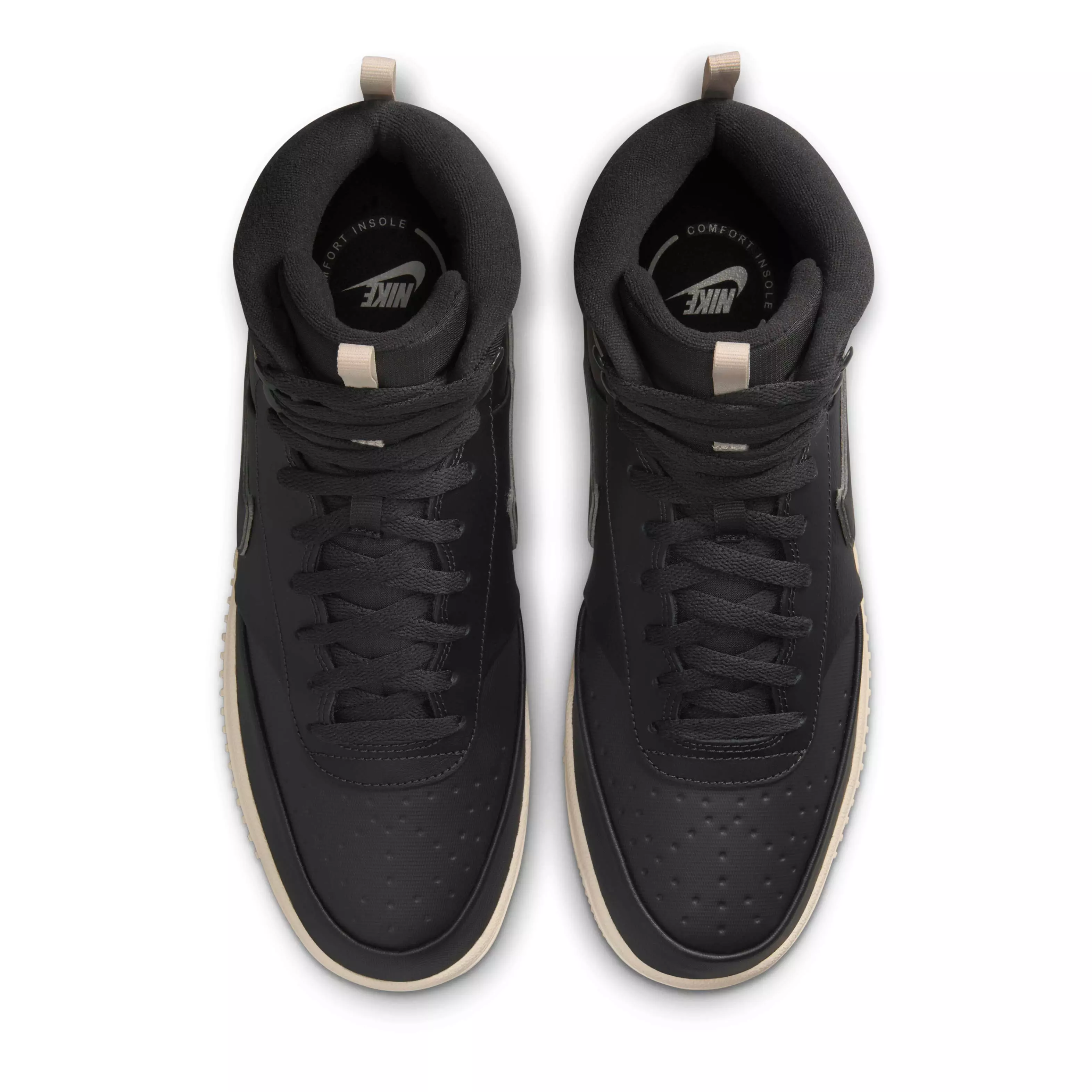 Nike Court Vision Mid "Dark Smoke Grey/Light Bone/Dark Smoke Grey" Men's Shoe - DK GREY/LT BONE/DK GREY