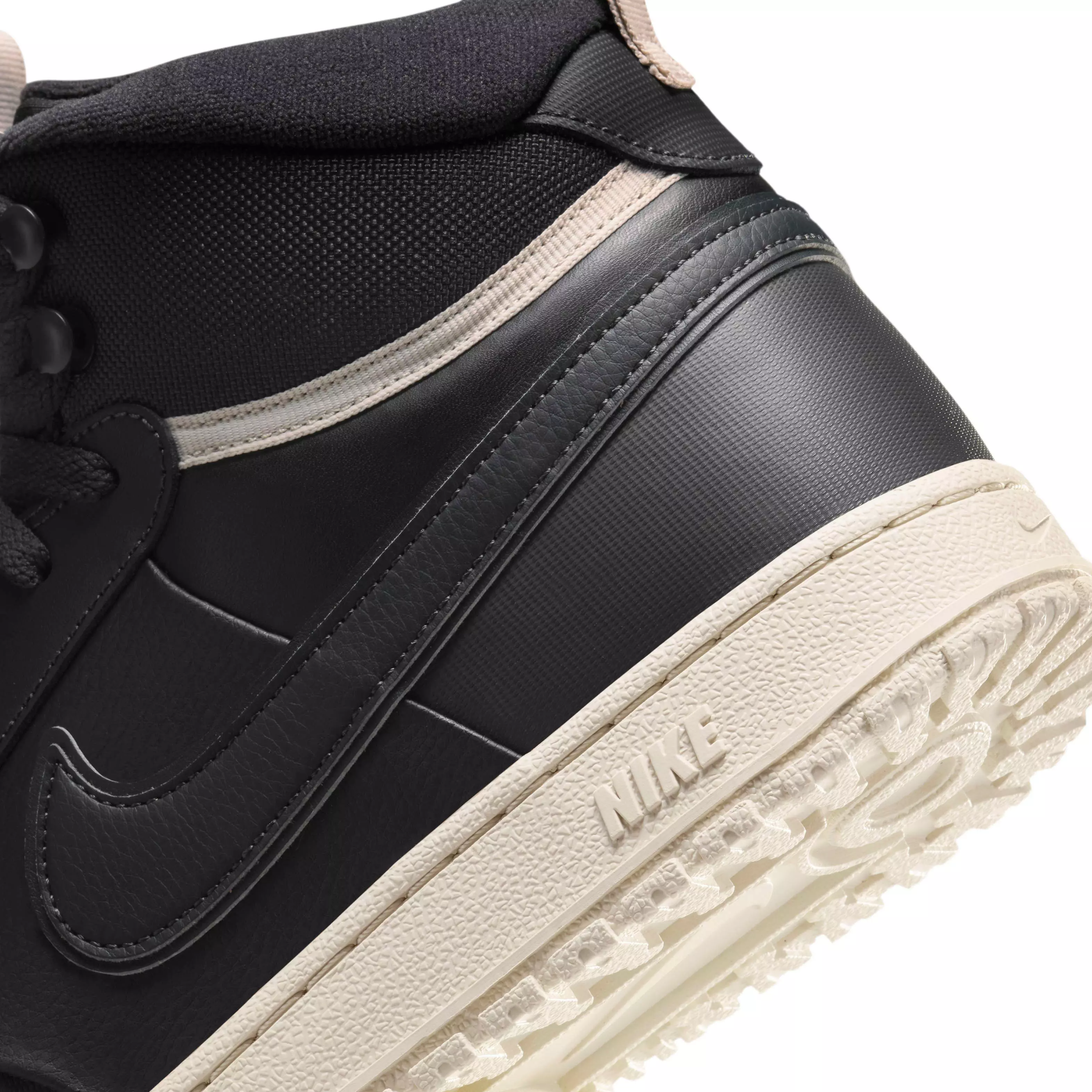 Nike Court Vision Mid "Dark Smoke Grey/Light Bone/Dark Smoke Grey" Men's Shoe - DK GREY/LT BONE/DK GREY