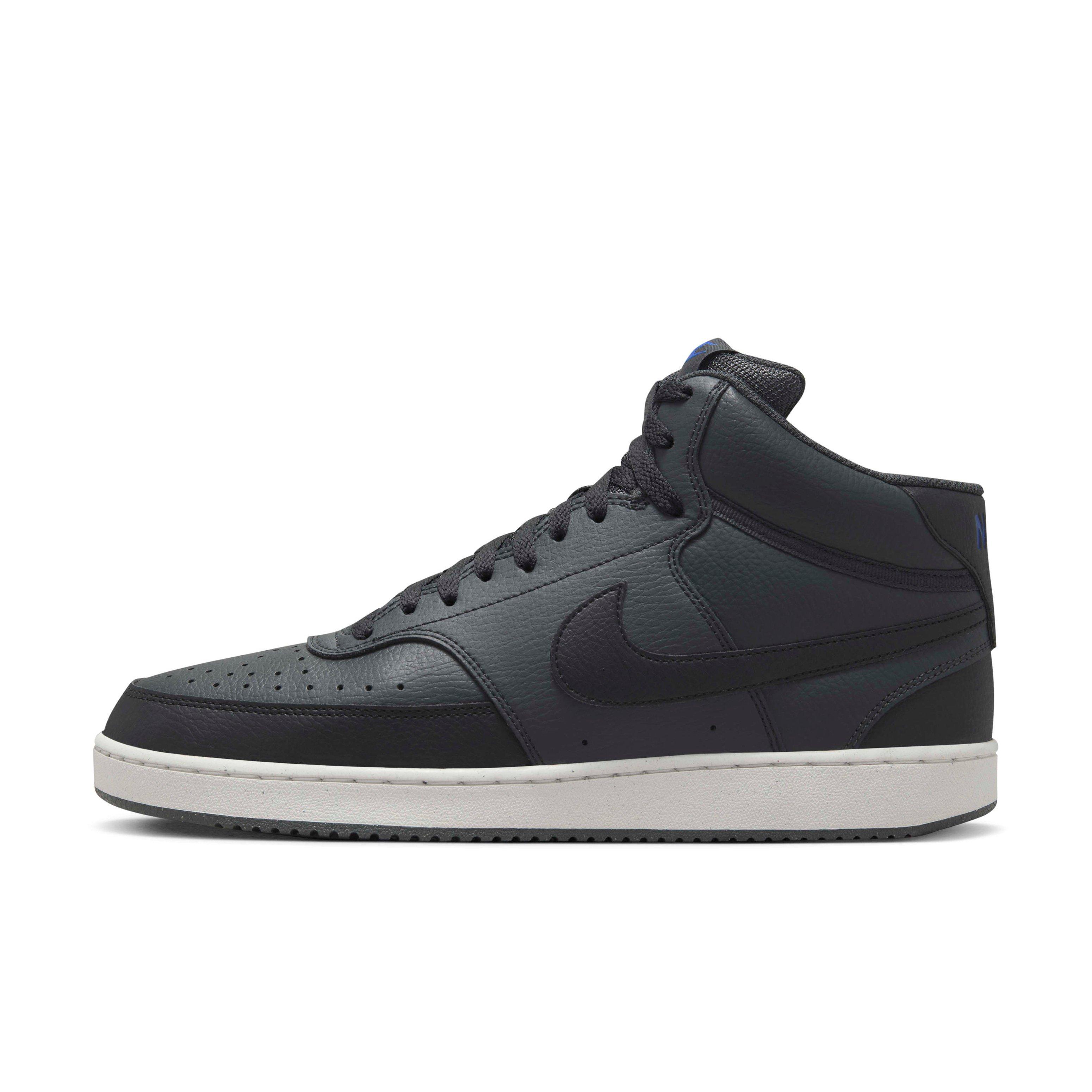 Nike Court Vision Mid Next Nature "Dark Smoke Grey/Off Noir/Racer Blue/Black" Men's Shoe - DK GREY/OFF NOIR/BLUE/BLACK Thumbnail View 2