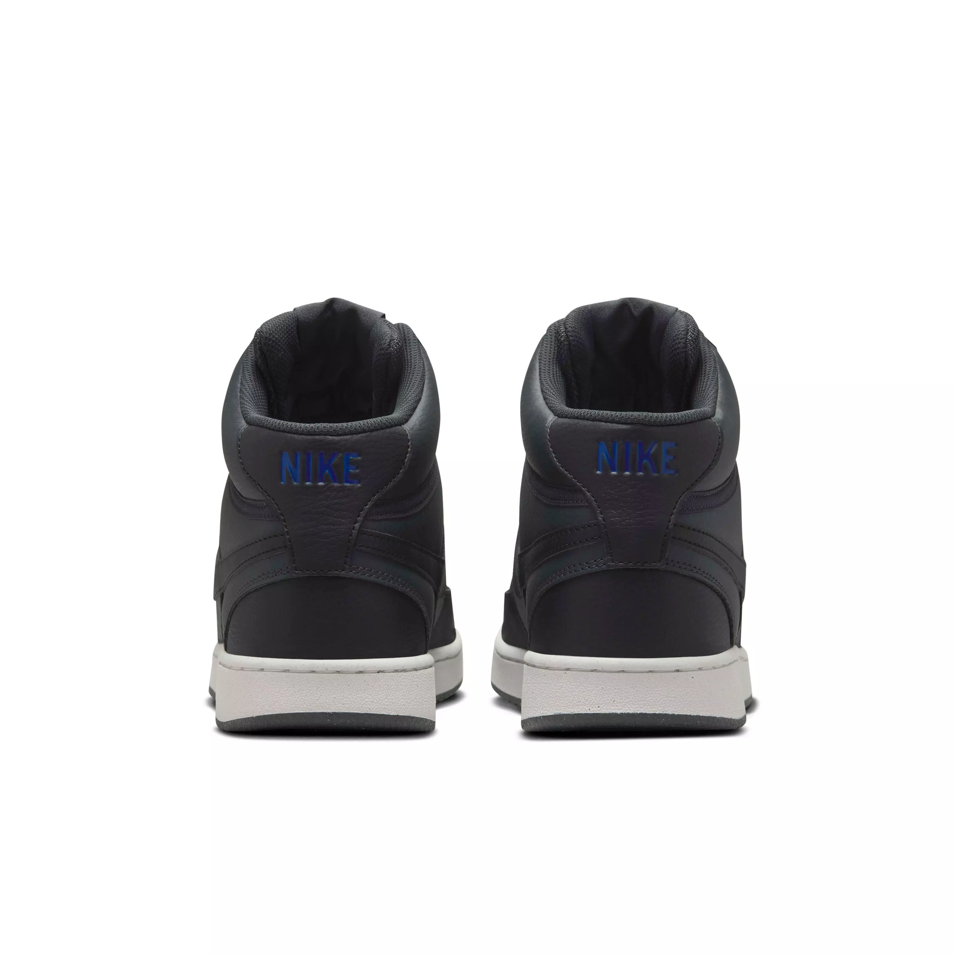 Nike Court Vision Mid Next Nature "Dark Smoke Grey/Off Noir/Racer Blue/Black" Men's Shoe - DK GREY/OFF NOIR/BLUE/BLACK