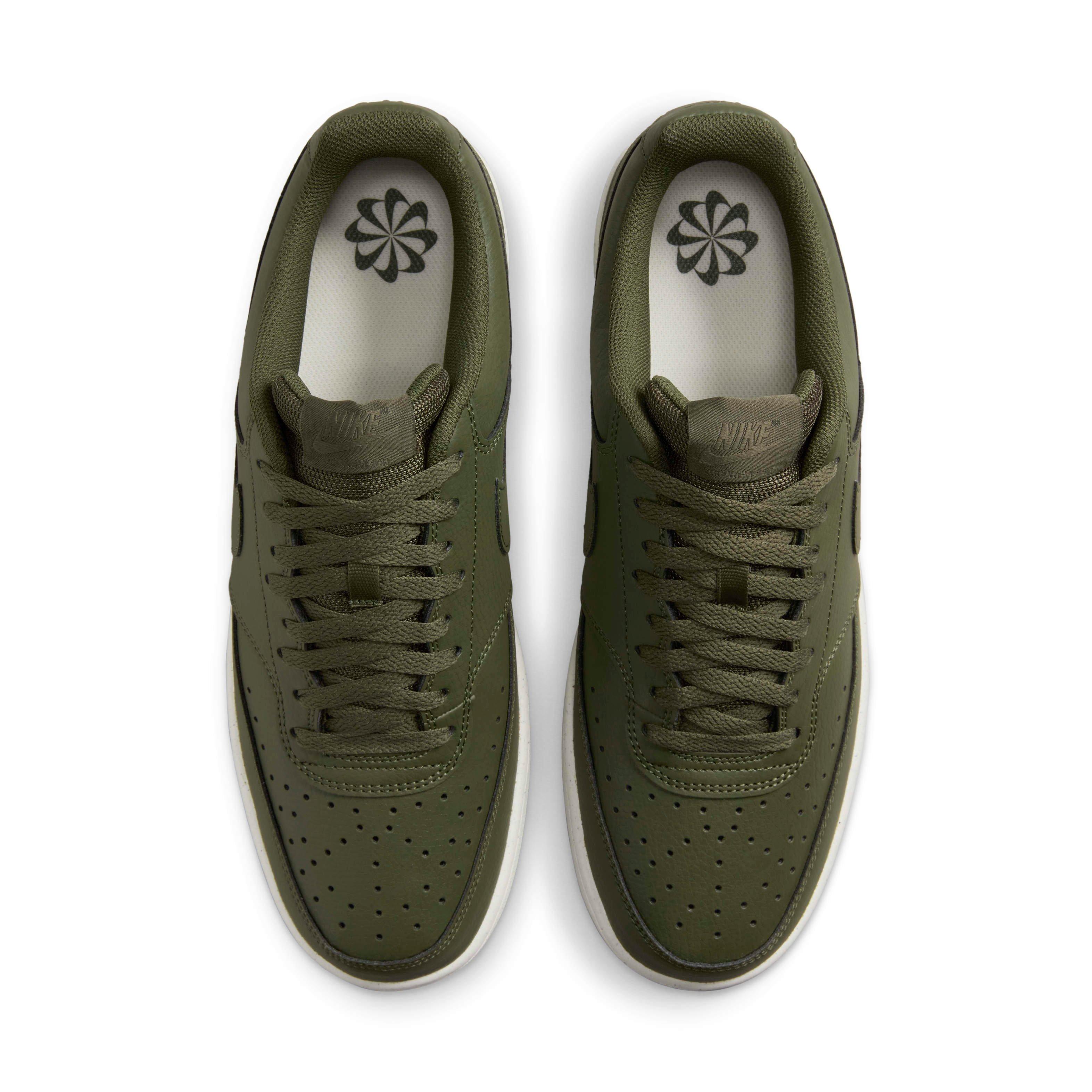 Nike Court Vision Low Next Nature "Cargo Khaki/Sail/Cargo Khaki" Men's Shoe - KHAKI/SAIL/KHAKI Thumbnail View 4