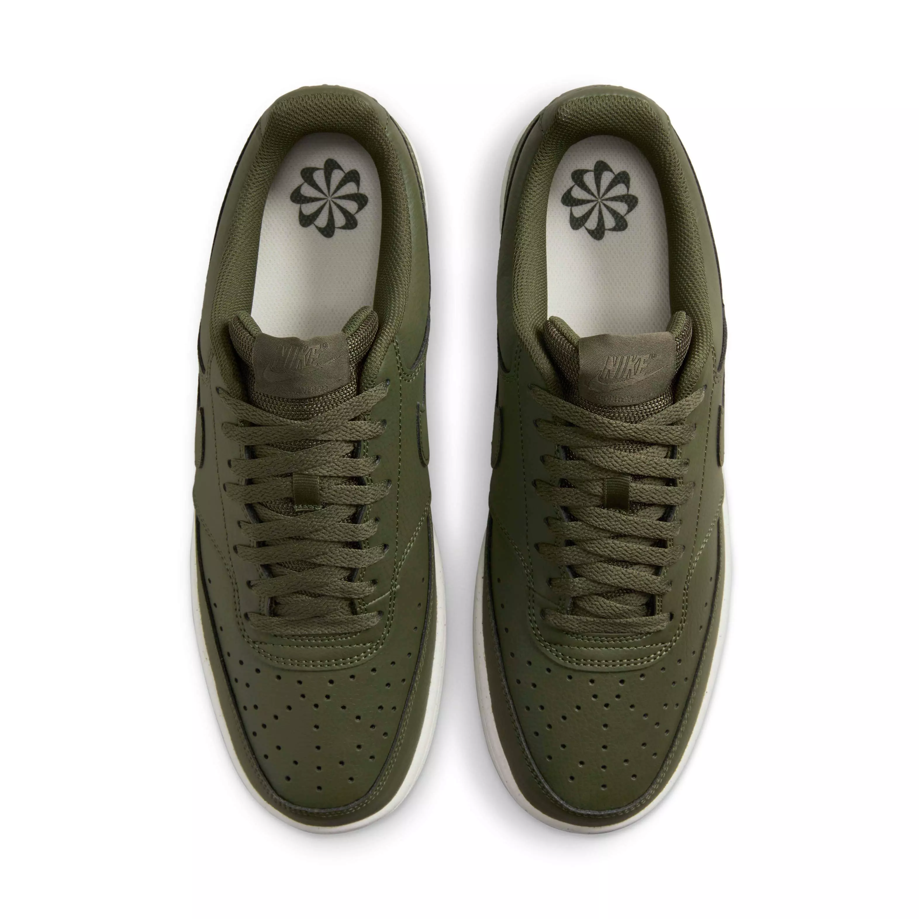 Nike Court Vision Low Next Nature "Cargo Khaki/Sail/Cargo Khaki" Men's Shoe - KHAKI/SAIL/KHAKI