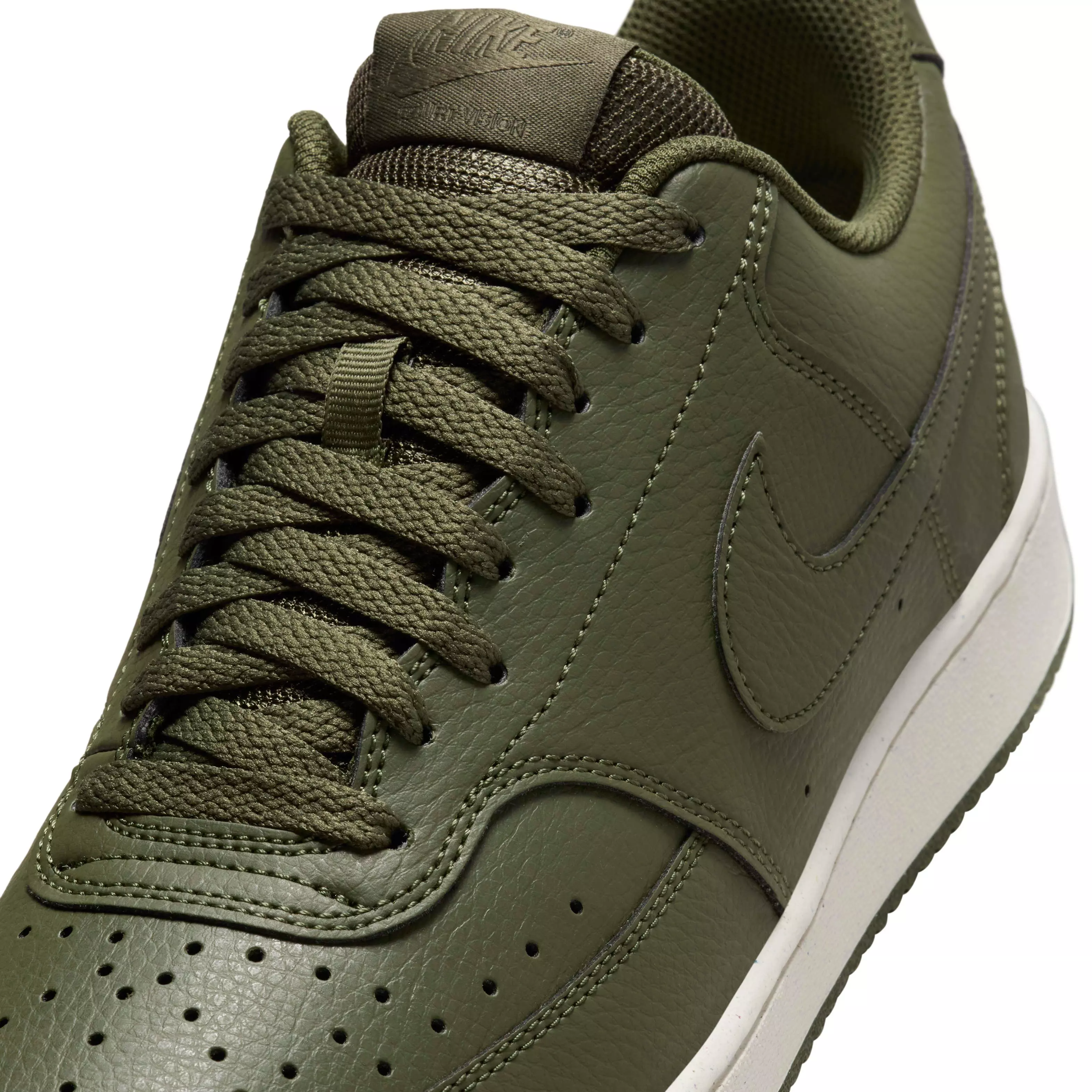 Nike Court Vision Low Next Nature "Cargo Khaki/Sail/Cargo Khaki" Men's Shoe - KHAKI/SAIL/KHAKI