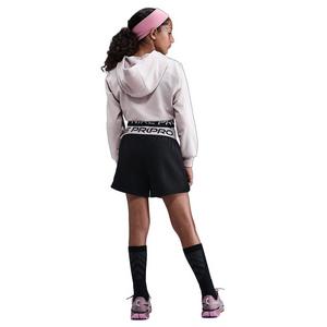 Nike Big Girls' Pro Fleece Dri-FIT Shorts - Black/Purple