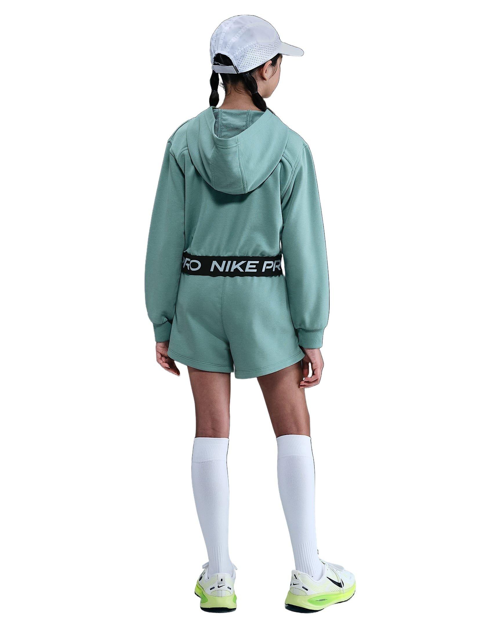 Nike Pro Fleece Big Girls' Green Dri-FIT Shorts