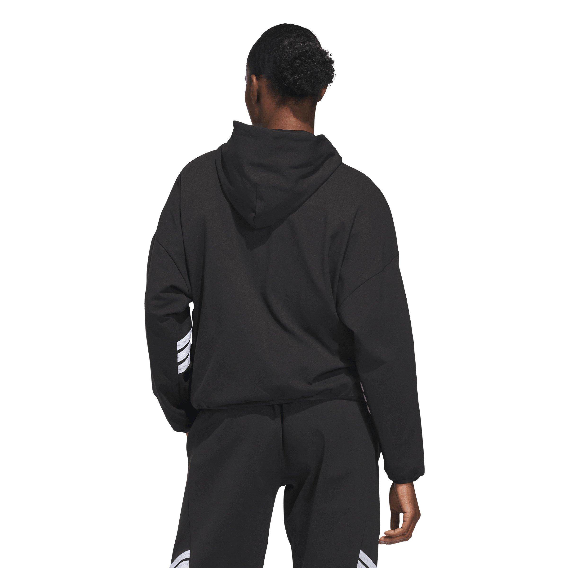 adidas Women's Crazy Warm Fleece Full Zip Jacket - Black - BLACK Thumbnail View 2