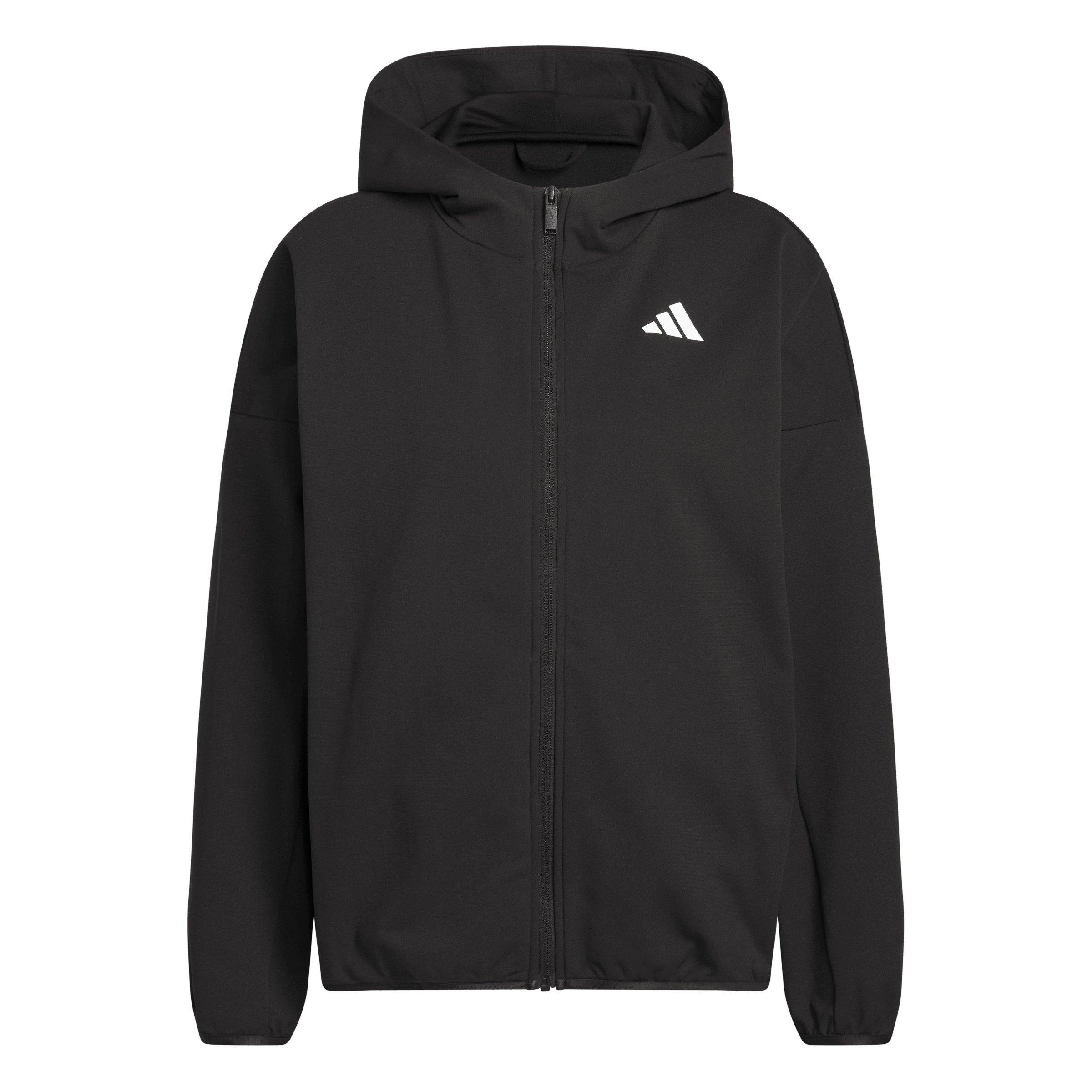 adidas Women's Crazy Warm Fleece Full Zip Jacket - Black - BLACK Thumbnail View 6