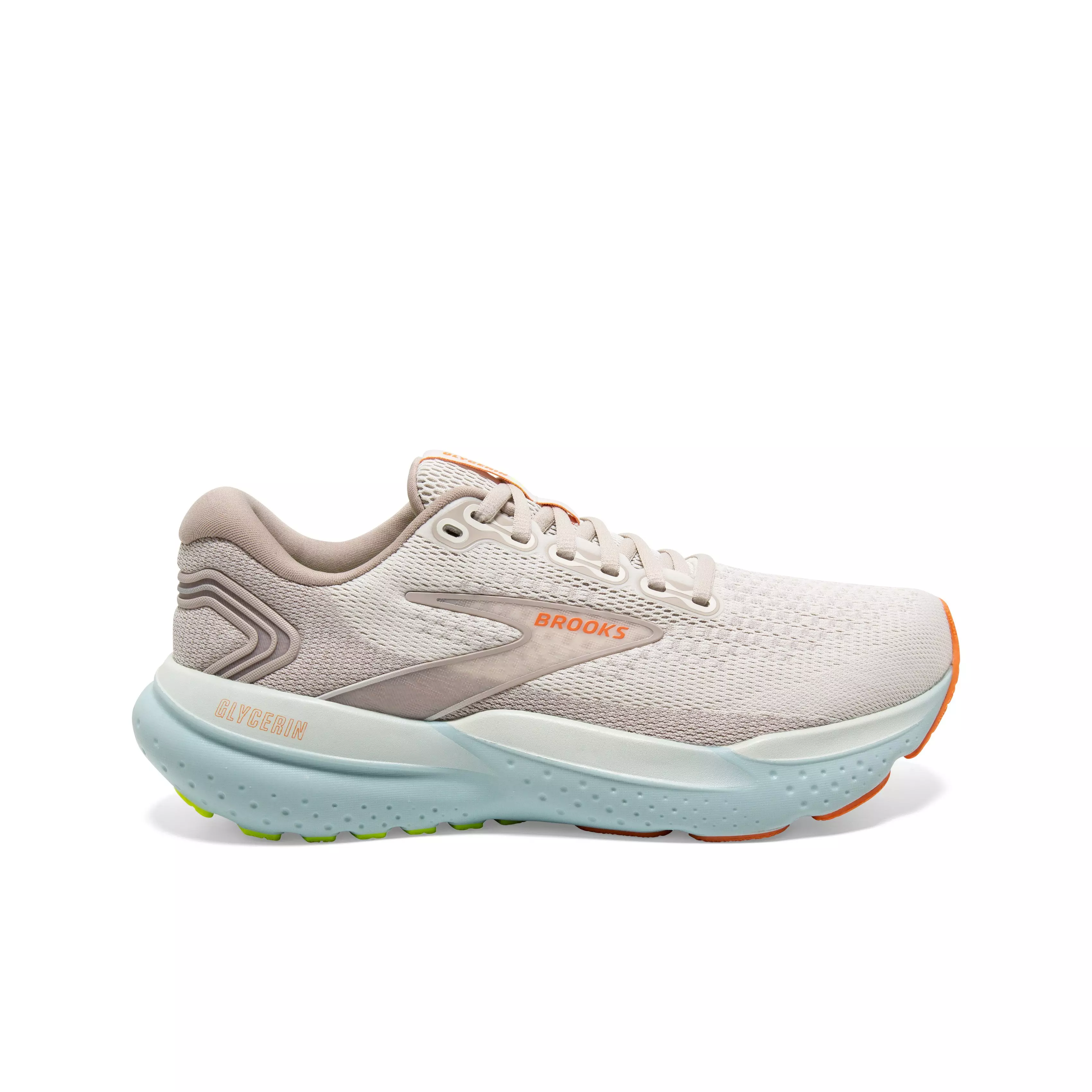 Brooks Glycerin 21 "Coconut/Aqua/Autumn Sunset" Women's Running Shoe - COCONUT/AQUA/AUTUMN SUNSET
