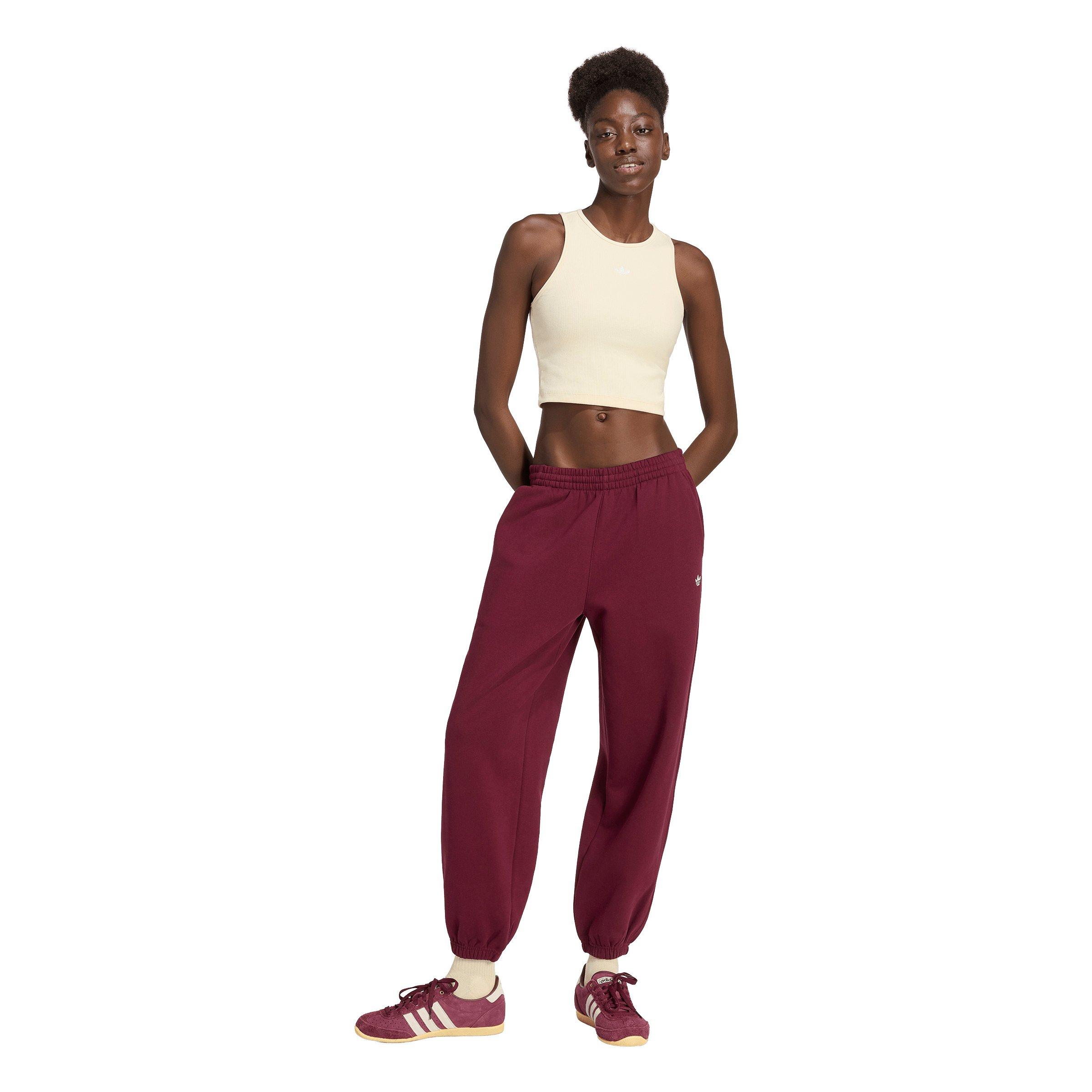 adidas Originals Women's Trefoil Essentials Rib Tank Top - Warm Vanilla - WARM VANILLA Thumbnail View 5