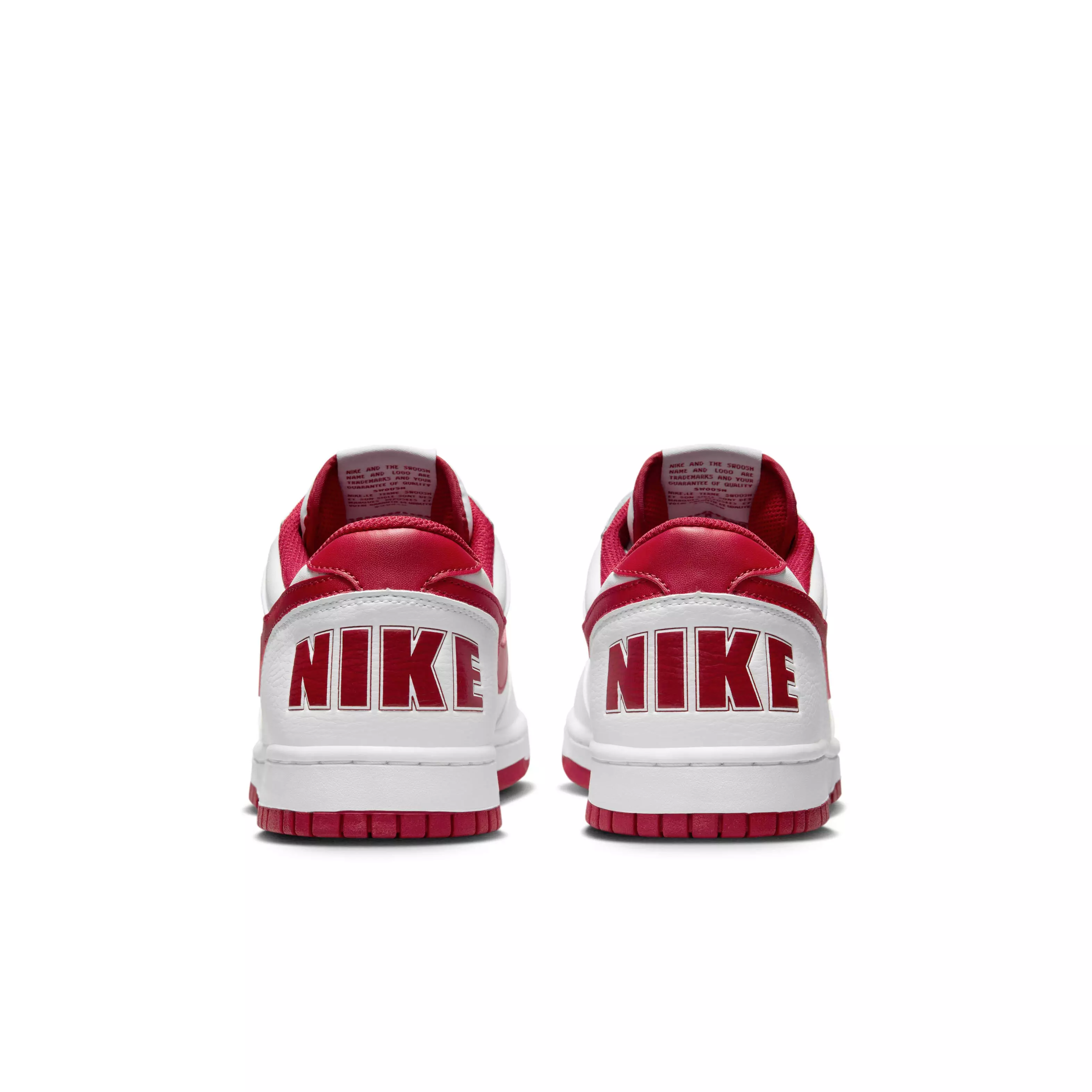 Nike Big Low "White/Gym Red" Men's Shoe - WHITE/RED