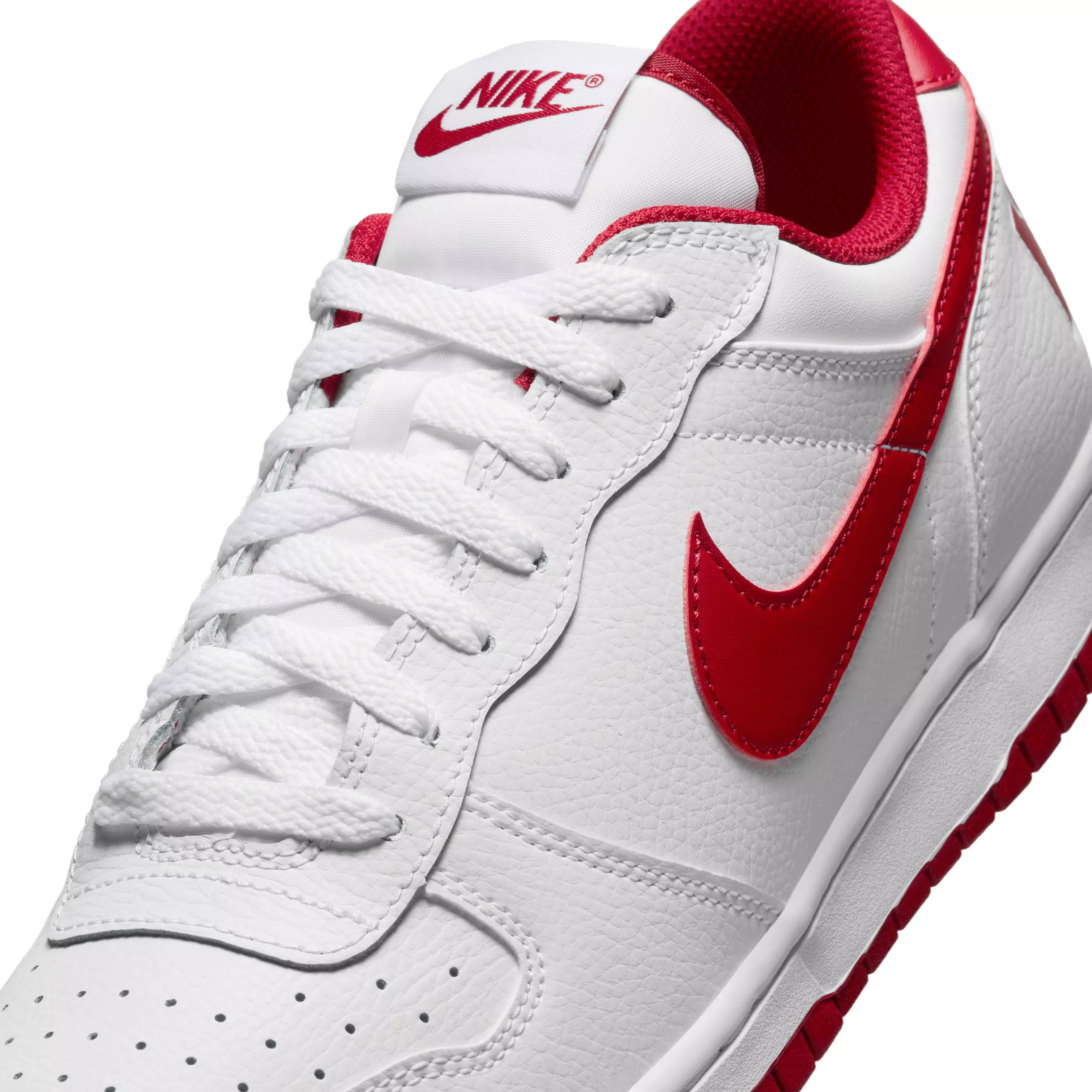 Nike Big Low "White/Gym Red" Men's Shoe - WHITE/RED