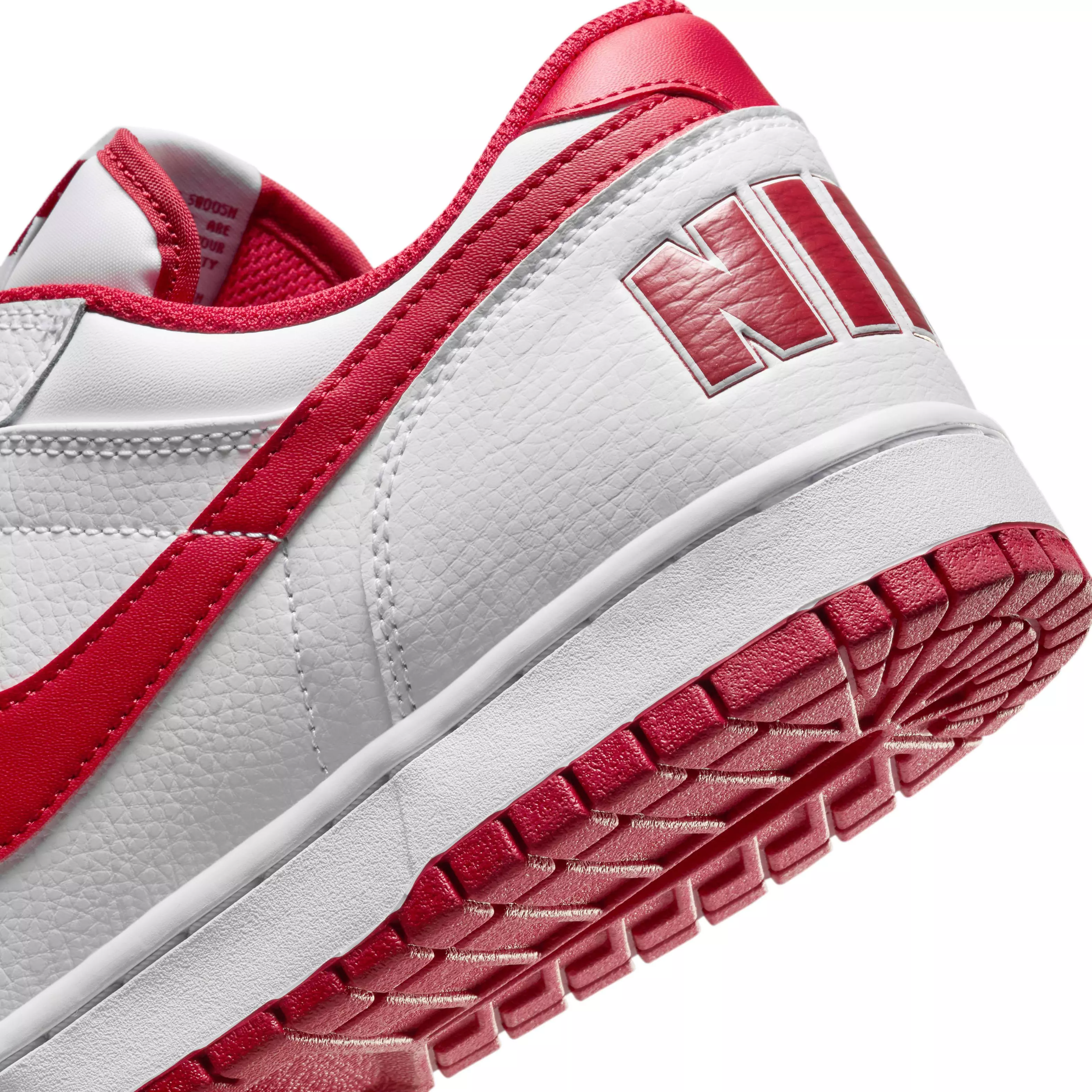 Nike Big Low "White/Gym Red" Men's Shoe - WHITE/RED