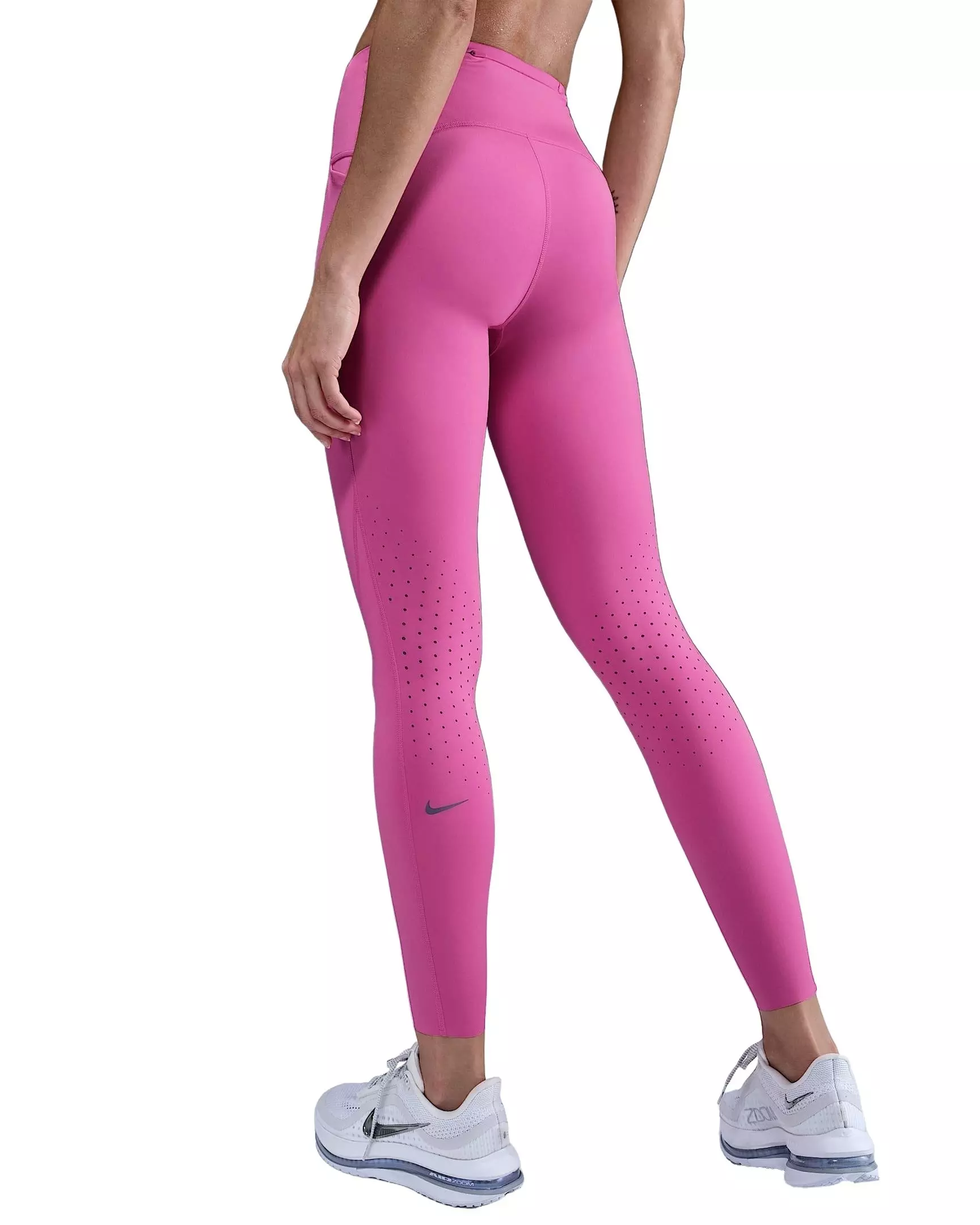 Nike Women's Swift High-Waisted 7/8 Running Leggings with Pockets - Pink - PINK