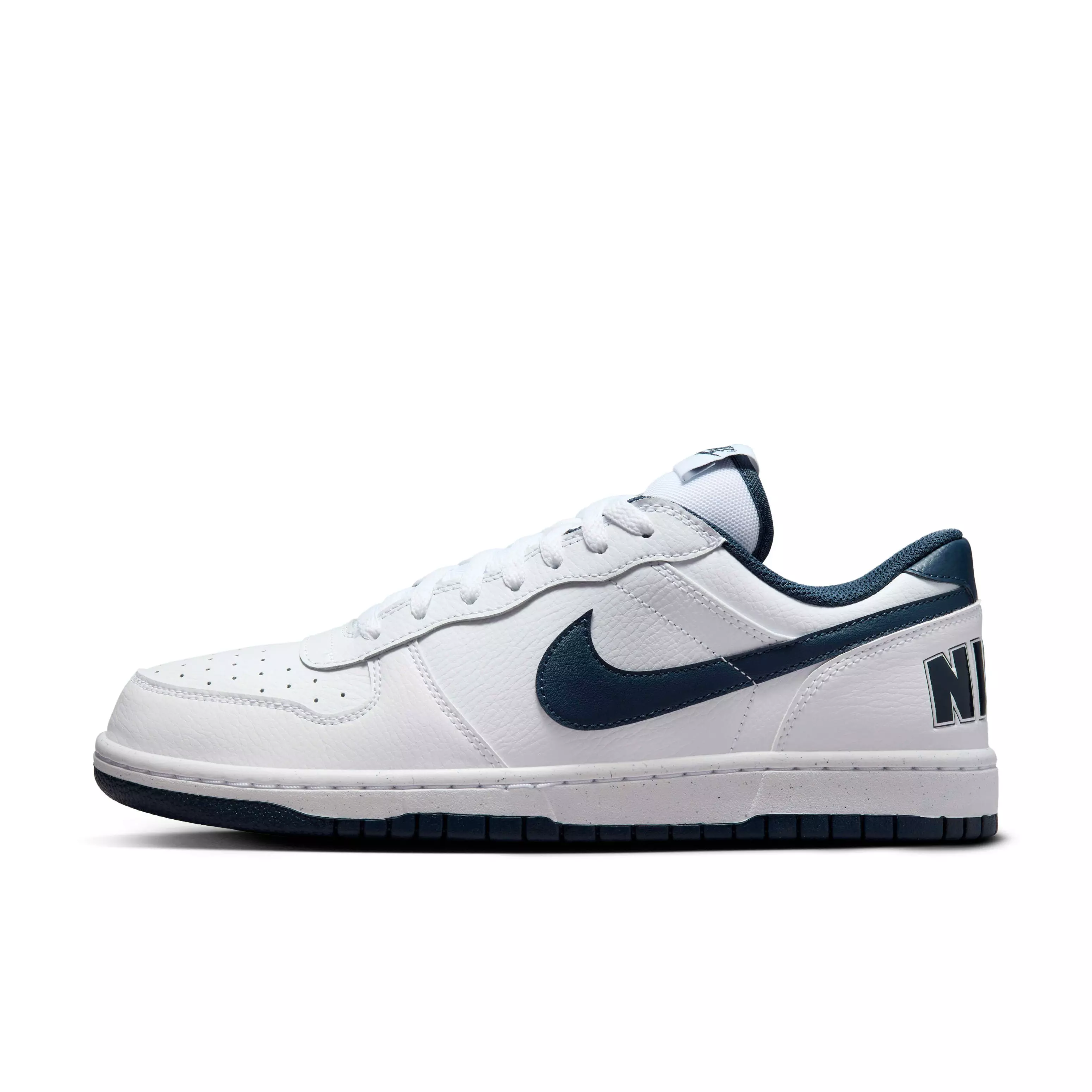 Nike Big Low "White/Midnight Navy" Men's Shoe - WHITE/NAVY