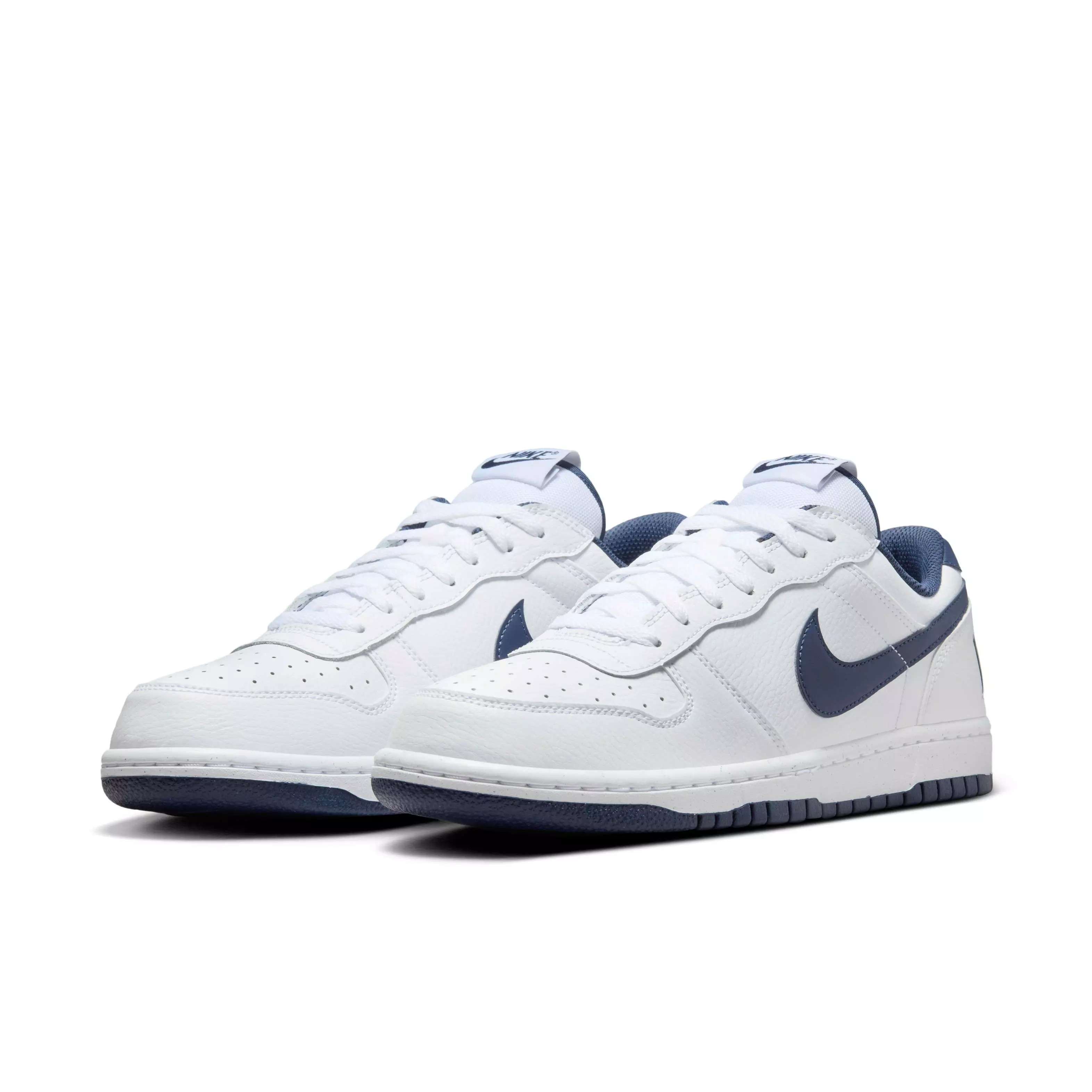 Nike Big Low "White/Midnight Navy" Men's Shoe - WHITE/NAVY