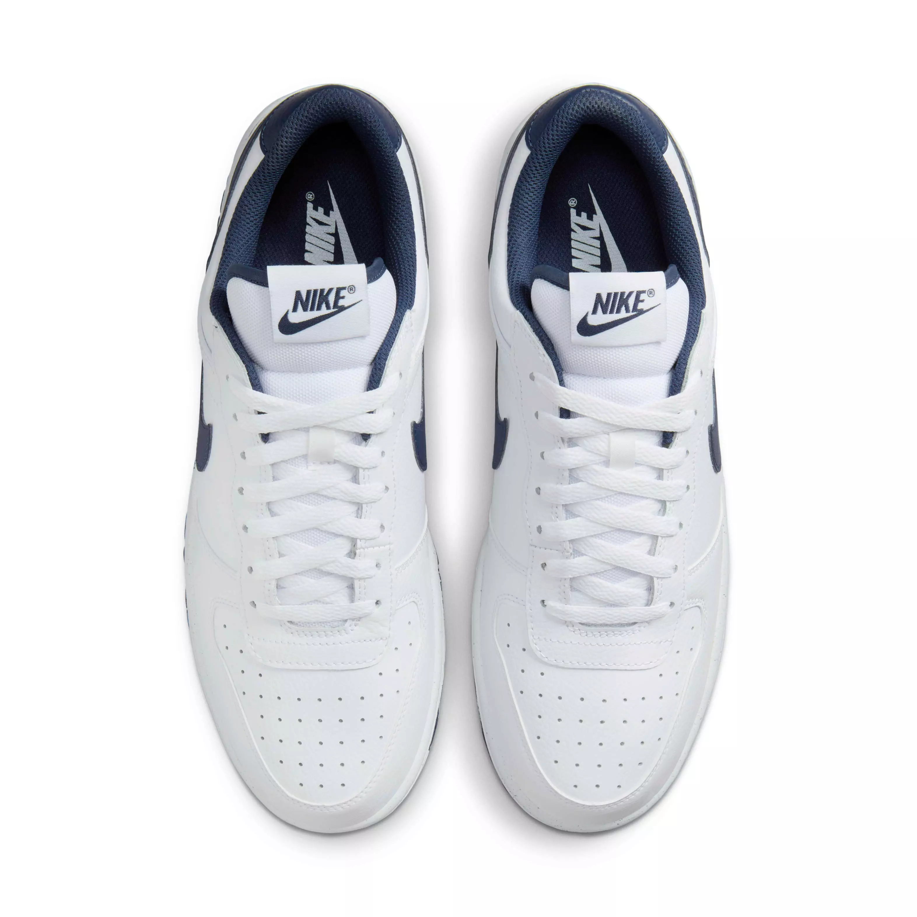 Nike Big Low "White/Midnight Navy" Men's Shoe - WHITE/NAVY
