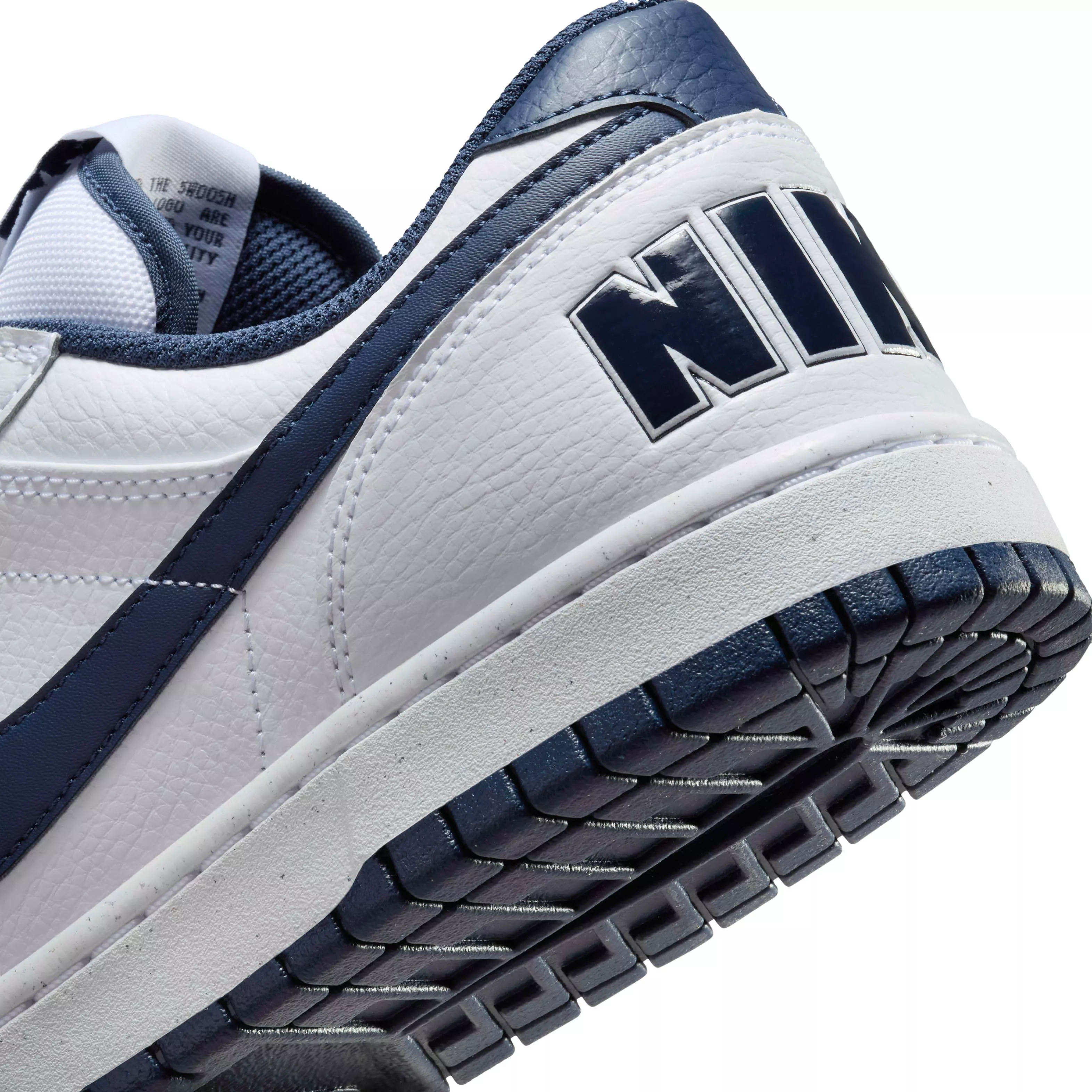 Nike Big Low "White/Midnight Navy" Men's Shoe - WHITE/NAVY