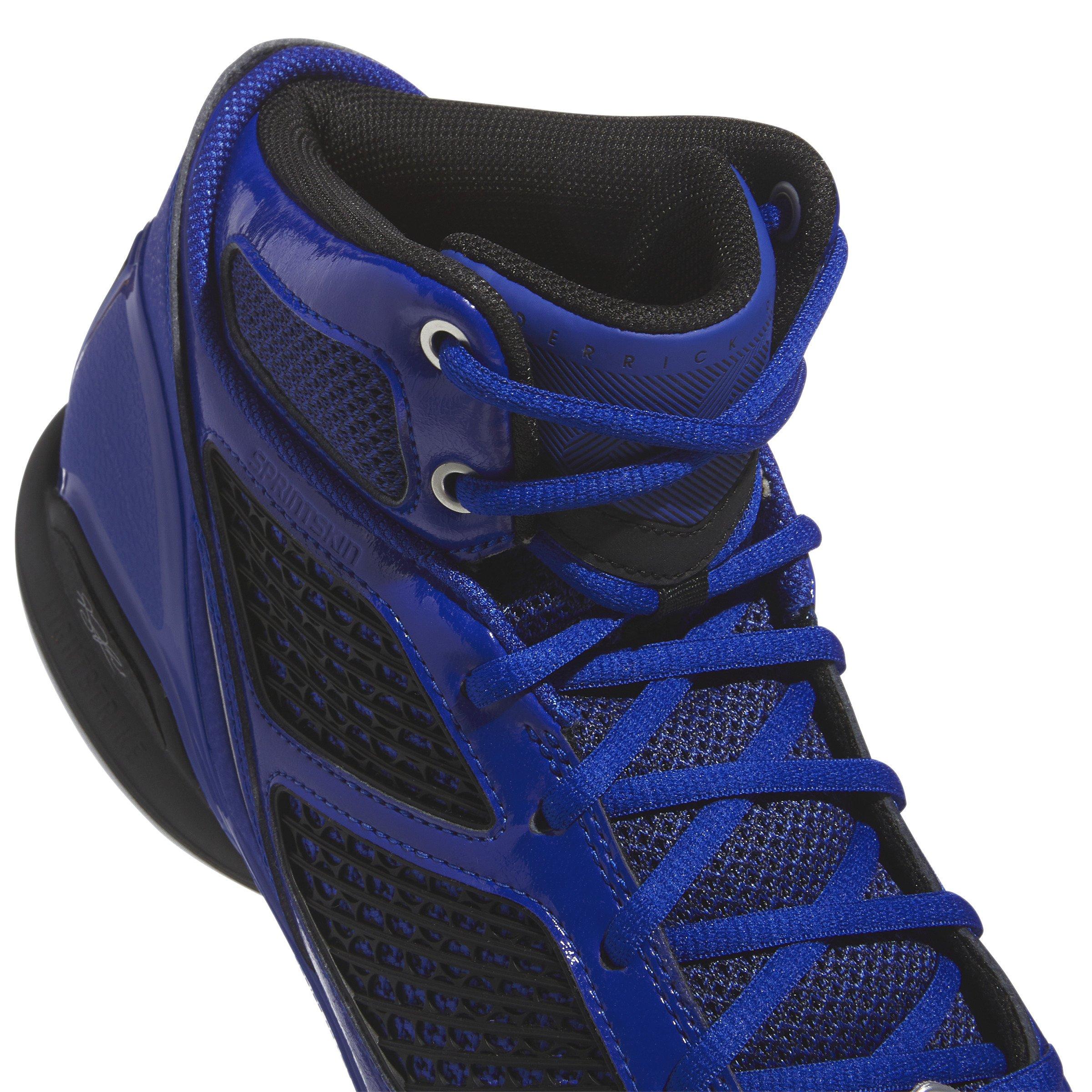 adidas Adizero Rose 1.5 Restomod "Team Royal Blue/Core Black/Silver Metallic" Men's Shoe - ROYAL/BLACK/SILVER Thumbnail View 7