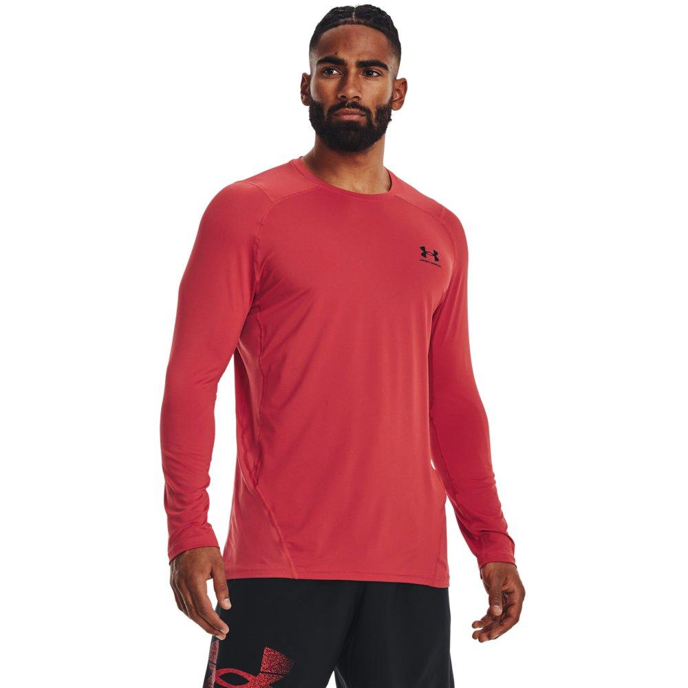 Red long sleeve under armour sale shirt