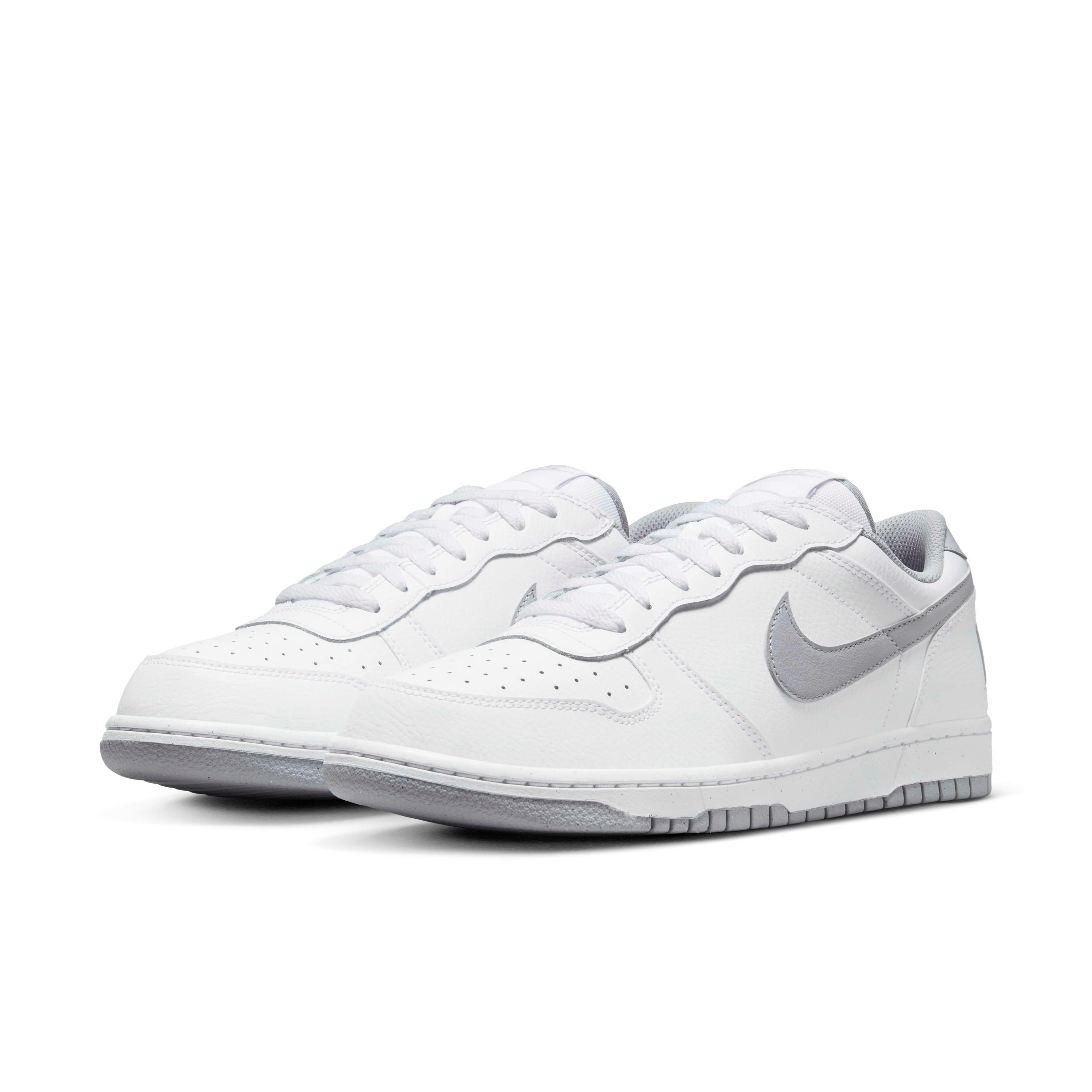 Nike Big Low "White/Wolf Grey" Men's Shoe - WHITE/GREY Thumbnail View 3