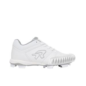 RIP-IT Ringor Flite "White/Silver" Women's Softball Cleat with Pitching Toe