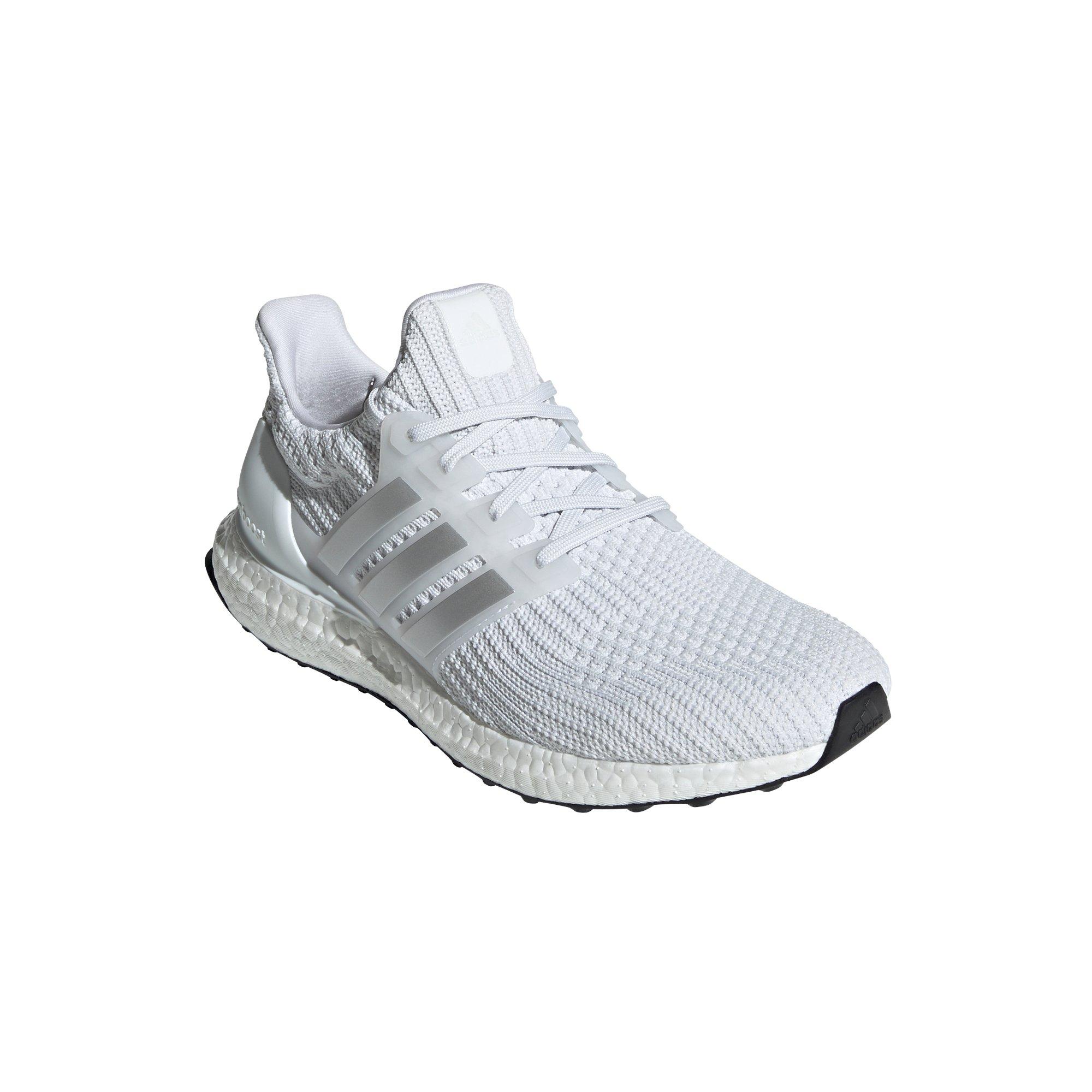 adidas Ultraboost 4.0 DNA "White/Silver" Men's Running Shoe - WHITE Thumbnail View 3