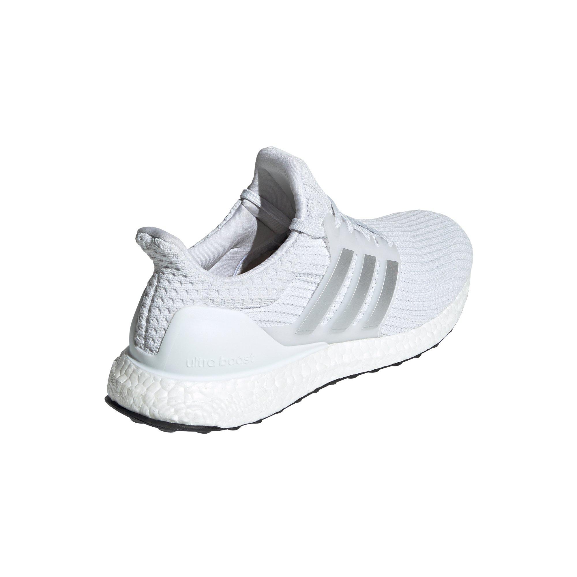 adidas Ultraboost 4.0 DNA "White/Silver" Men's Running Shoe - WHITE Thumbnail View 4