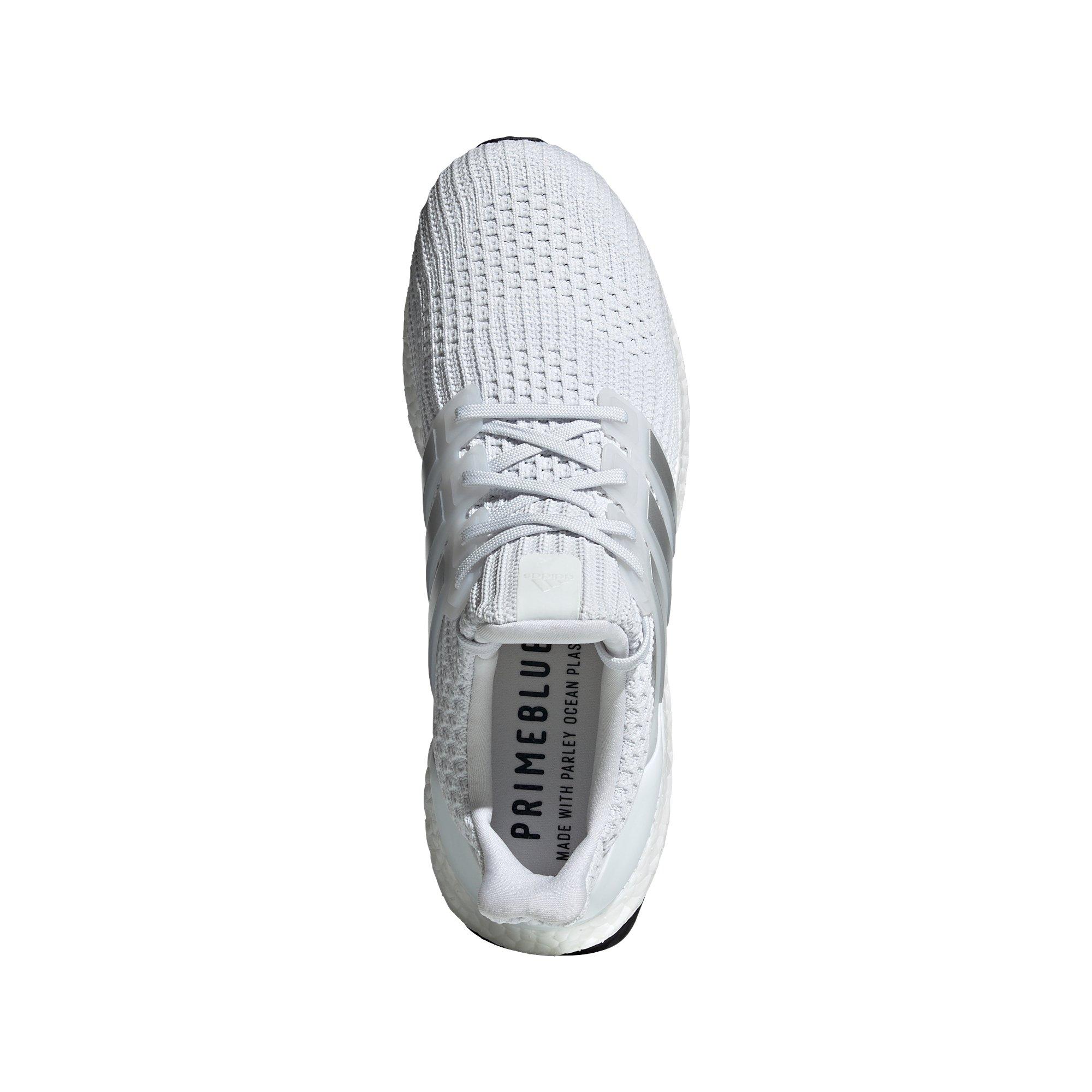 adidas Ultraboost 4.0 DNA "White/Silver" Men's Running Shoe - WHITE Thumbnail View 5