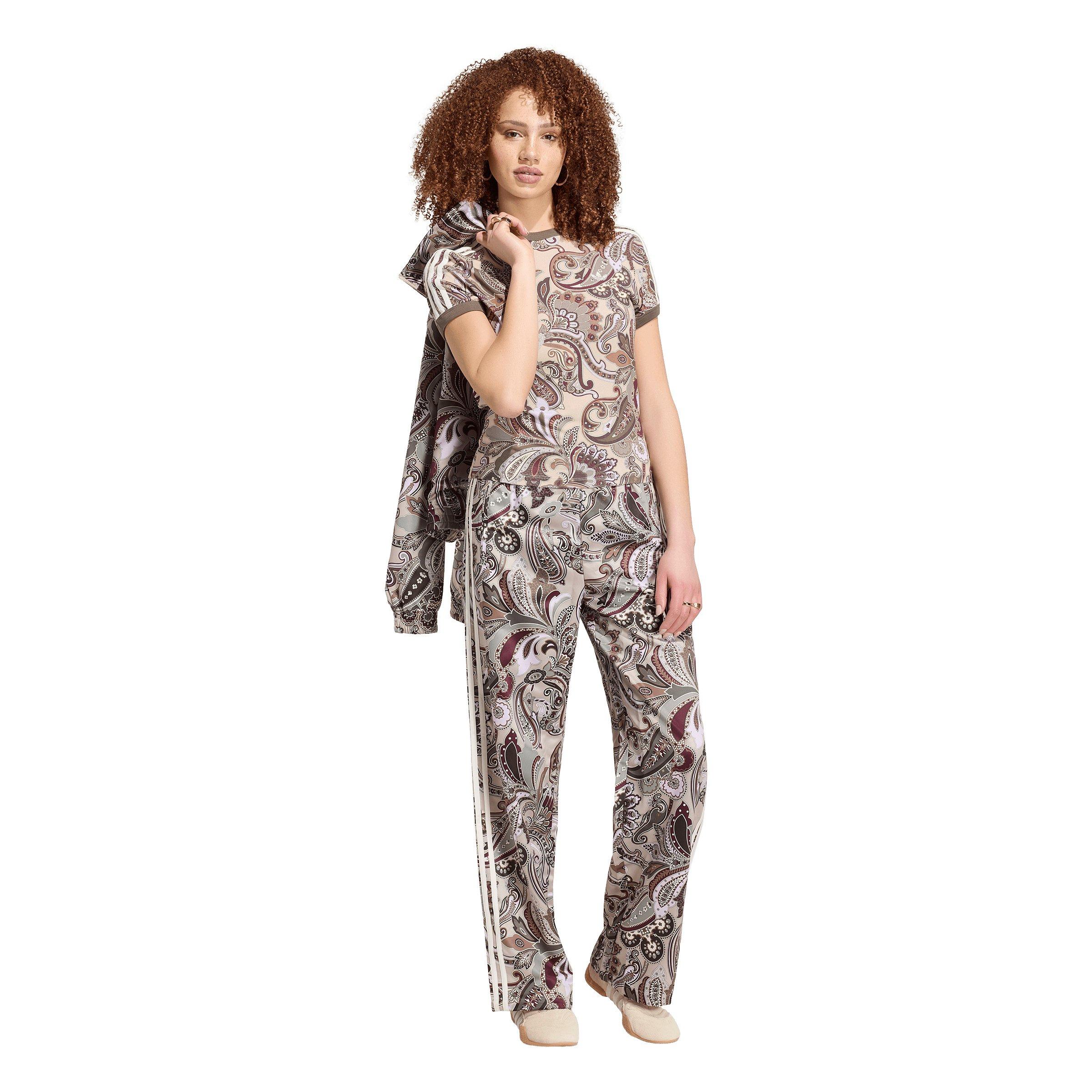 adidas Originals Women's x Liberty London Firebird Satin Trackpants - Multicolor - MULTI-COLOR Thumbnail View 5