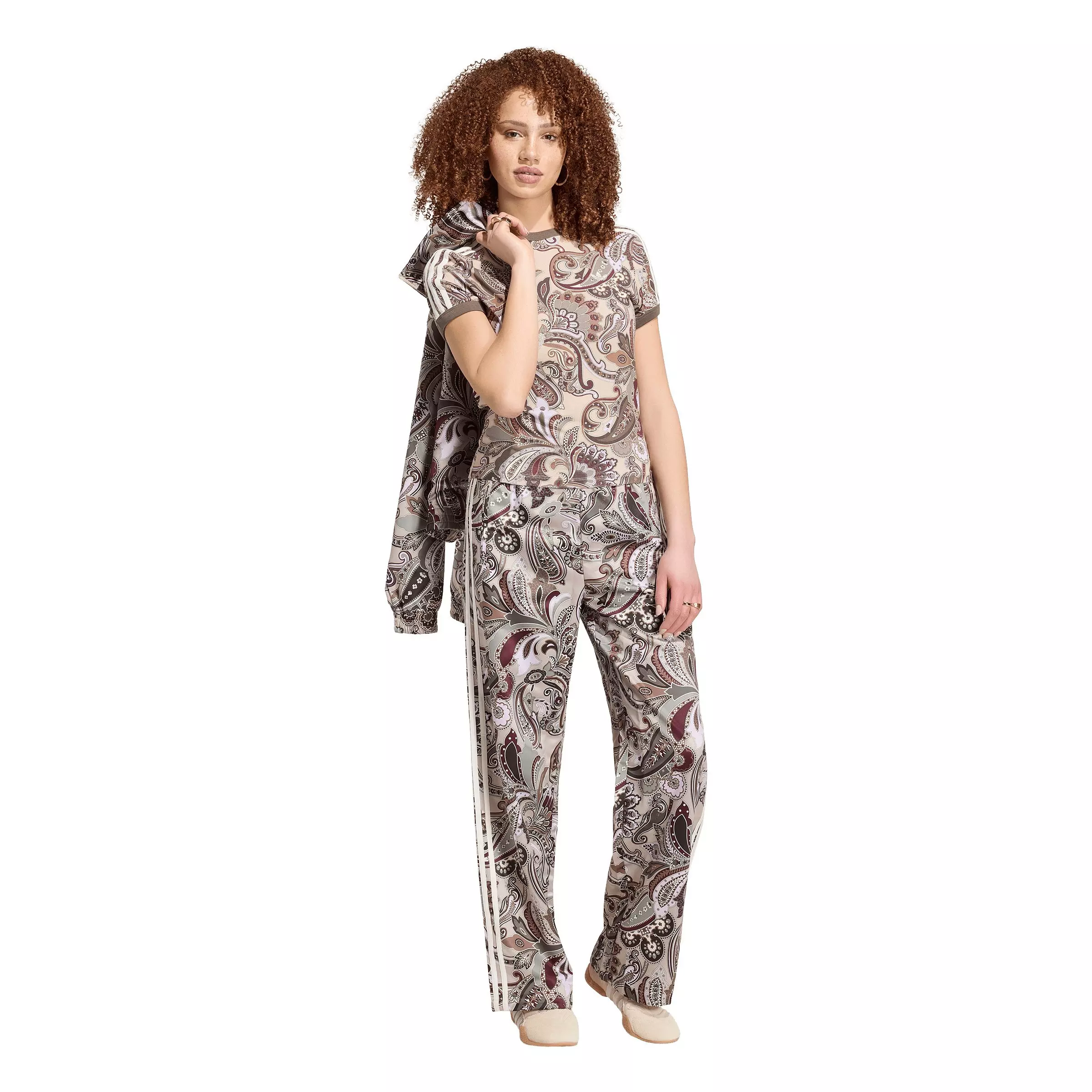 adidas Originals Women's x Liberty London Firebird Satin Trackpants - Multicolor - MULTI-COLOR